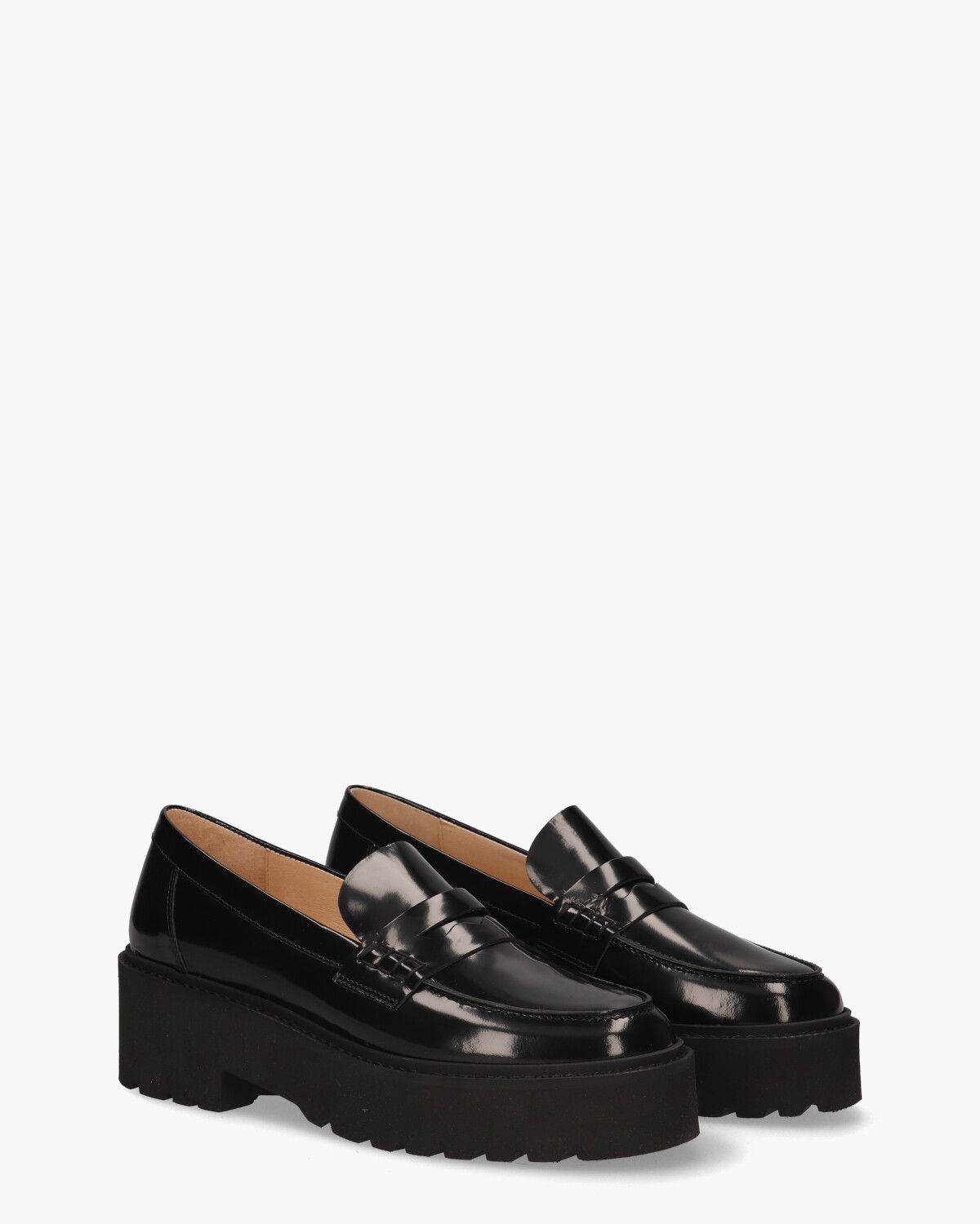 Lois Bell Zwart Damesloafers