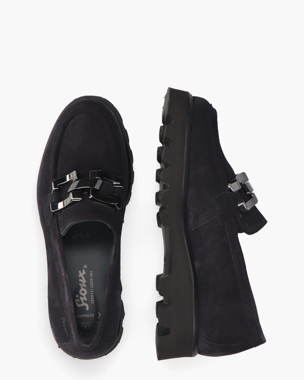 41343 Donkerblauw Damesloafers 
