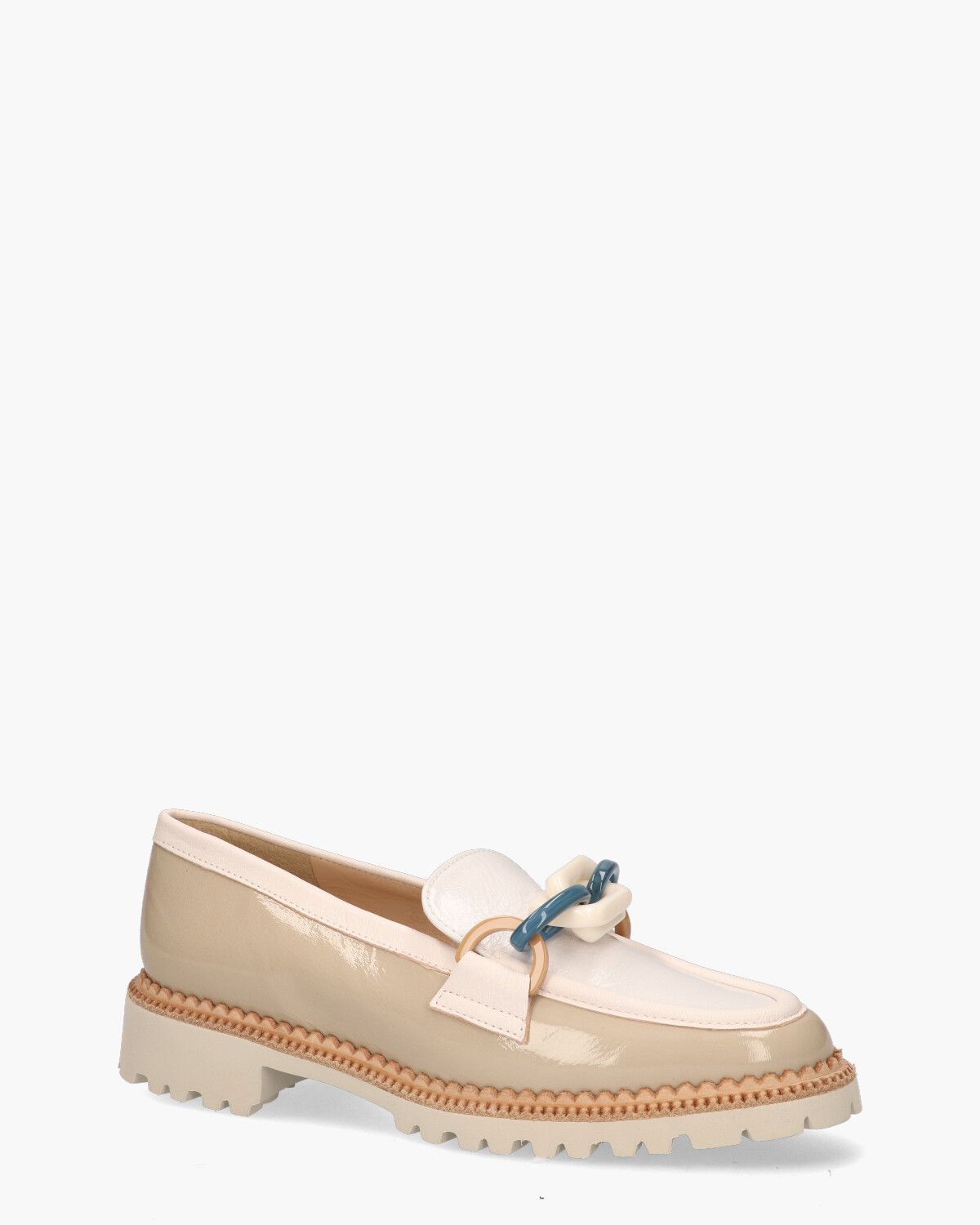 11731 Beige/Wit Damesloafers