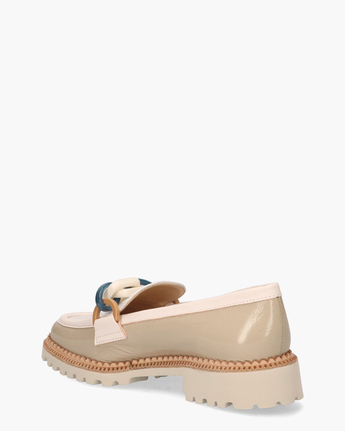 11731 Beige/Wit Damesloafers