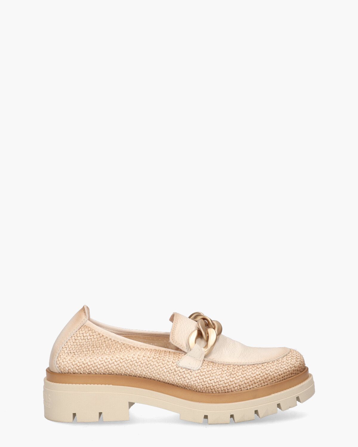 Alison Off-White/Bruin Damesloafers