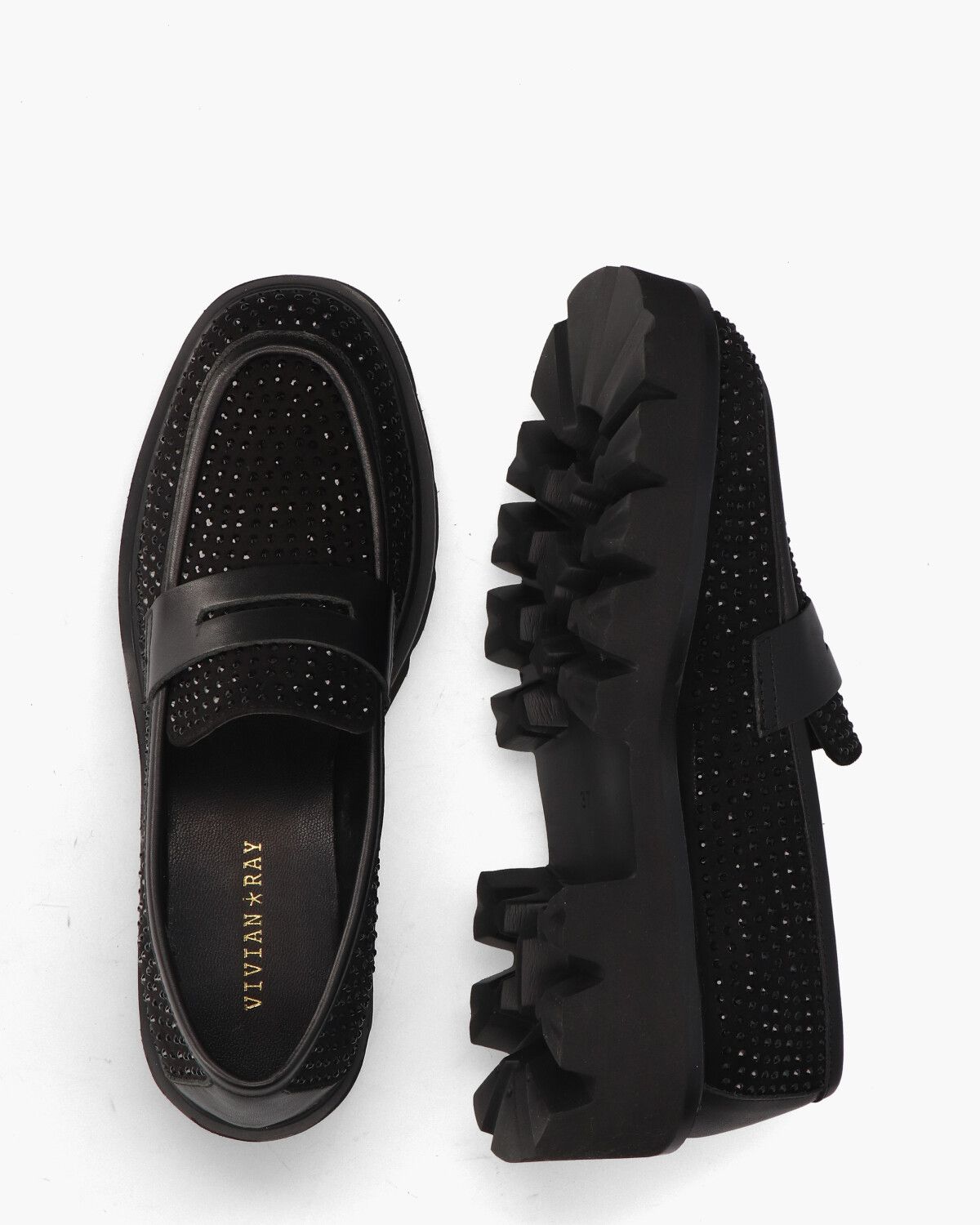 SH-10715 Zwart Damesloafers