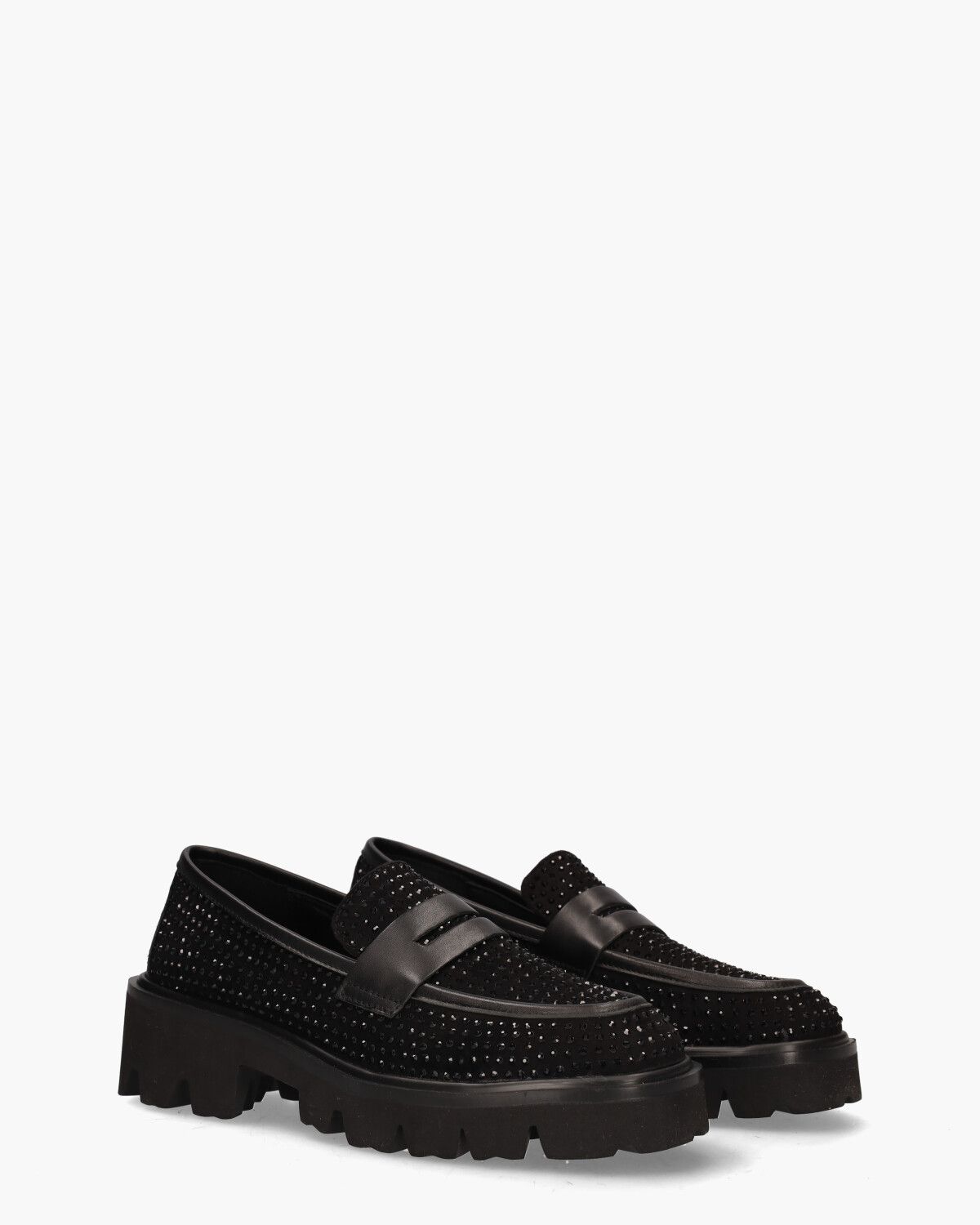 SH-10715 Zwart Damesloafers