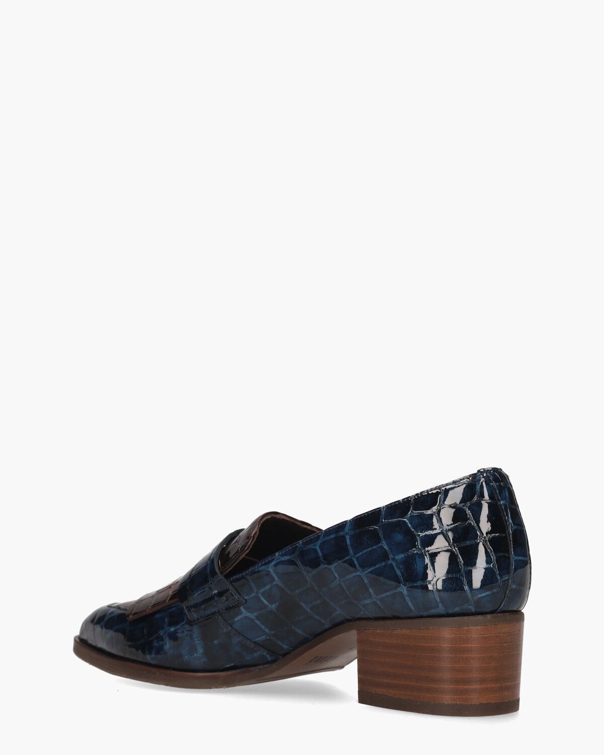 32542 Blauw/Bruin Damesloafers