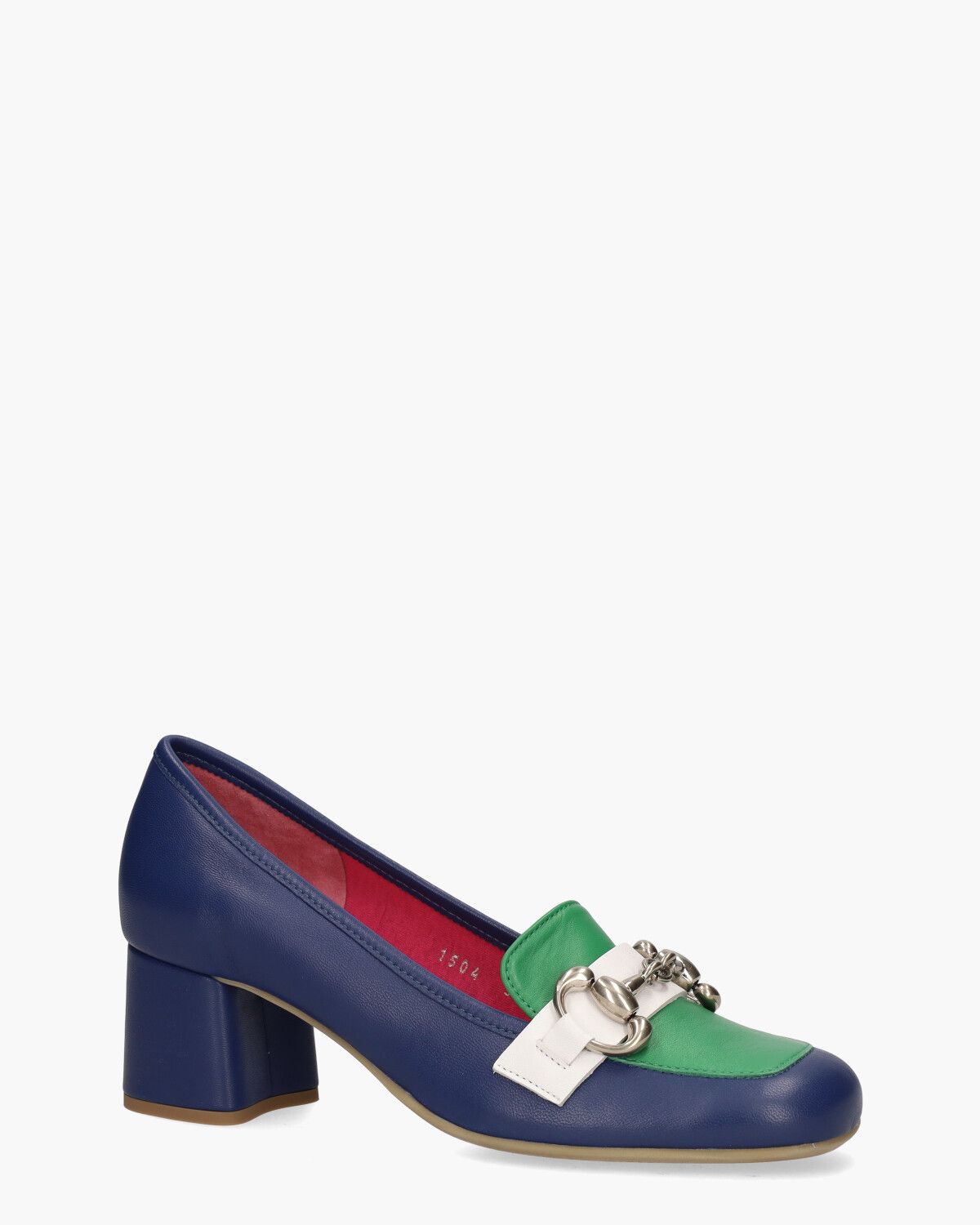 1504 Blauw/Multicolor Damesloafers