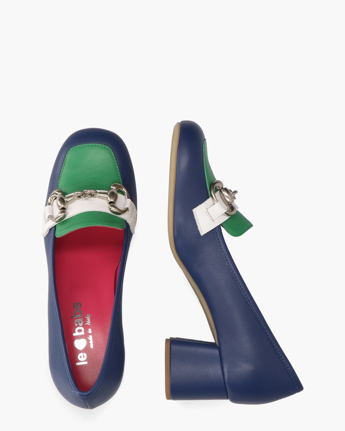 1504 Blauw/Multicolor Damesloafers
