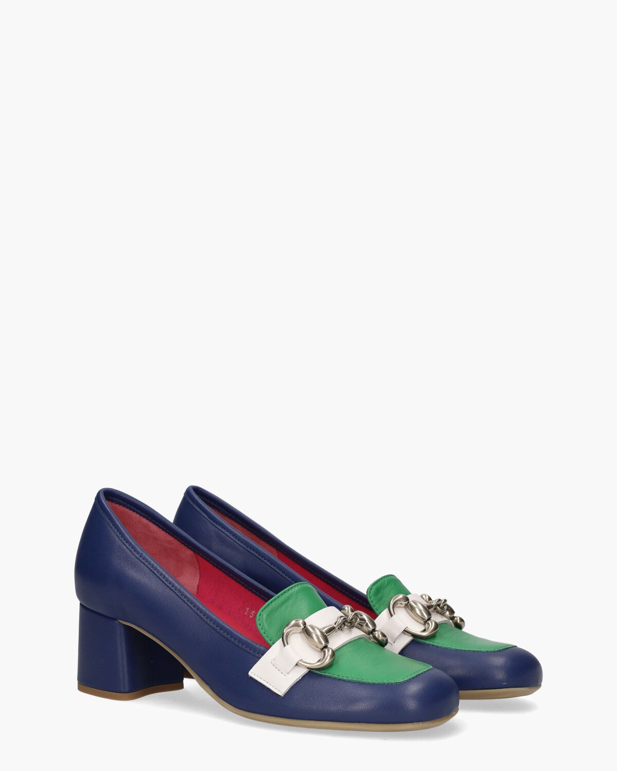 1504 Blauw/Multicolor Damesloafers