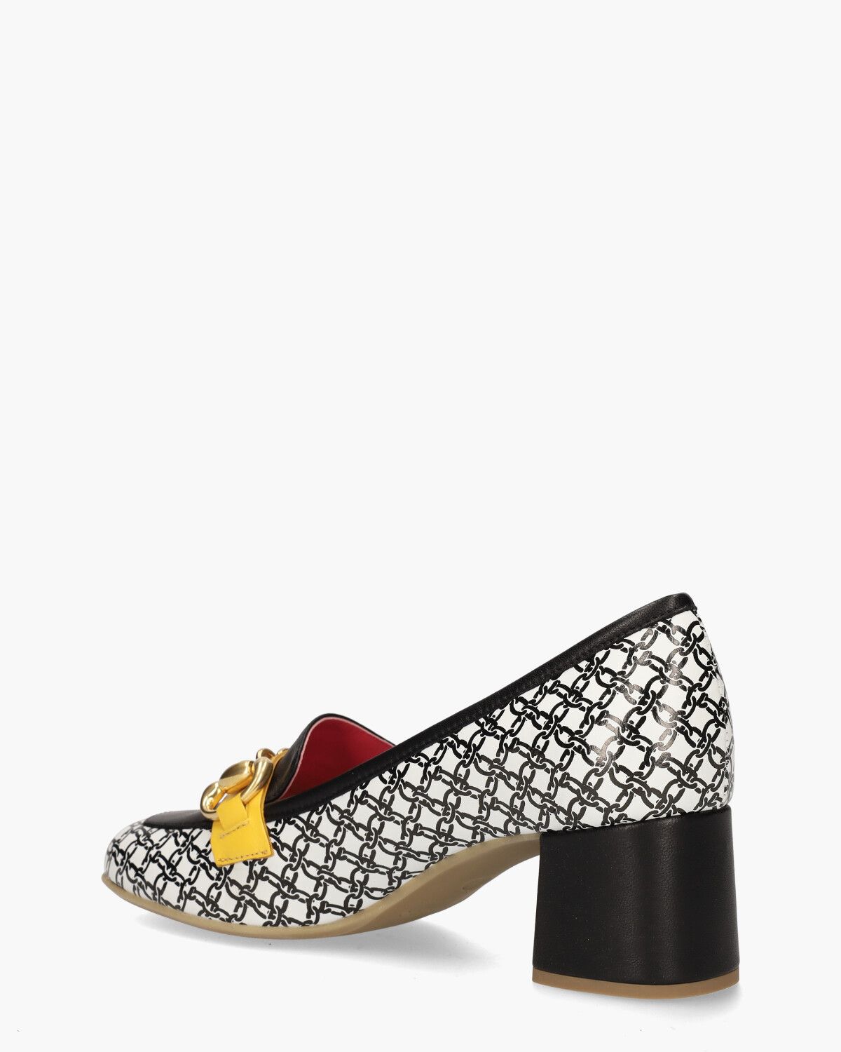 1504 Zwart/Wit Damesloafers