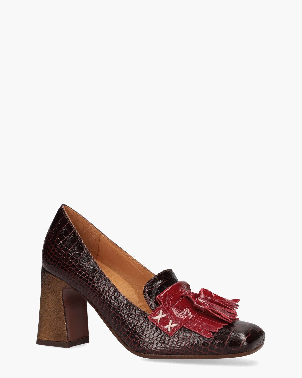 Officiel Bordeauxrood Damesloafers