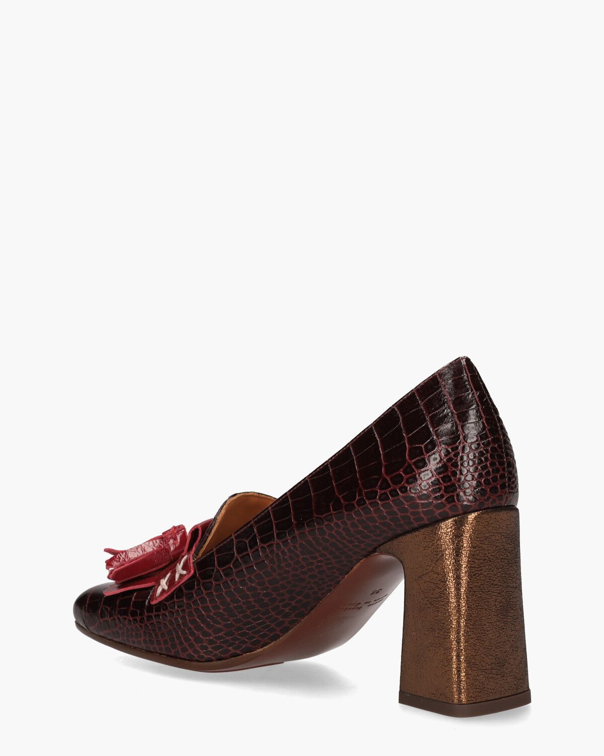 Officiel Bordeauxrood Damesloafers