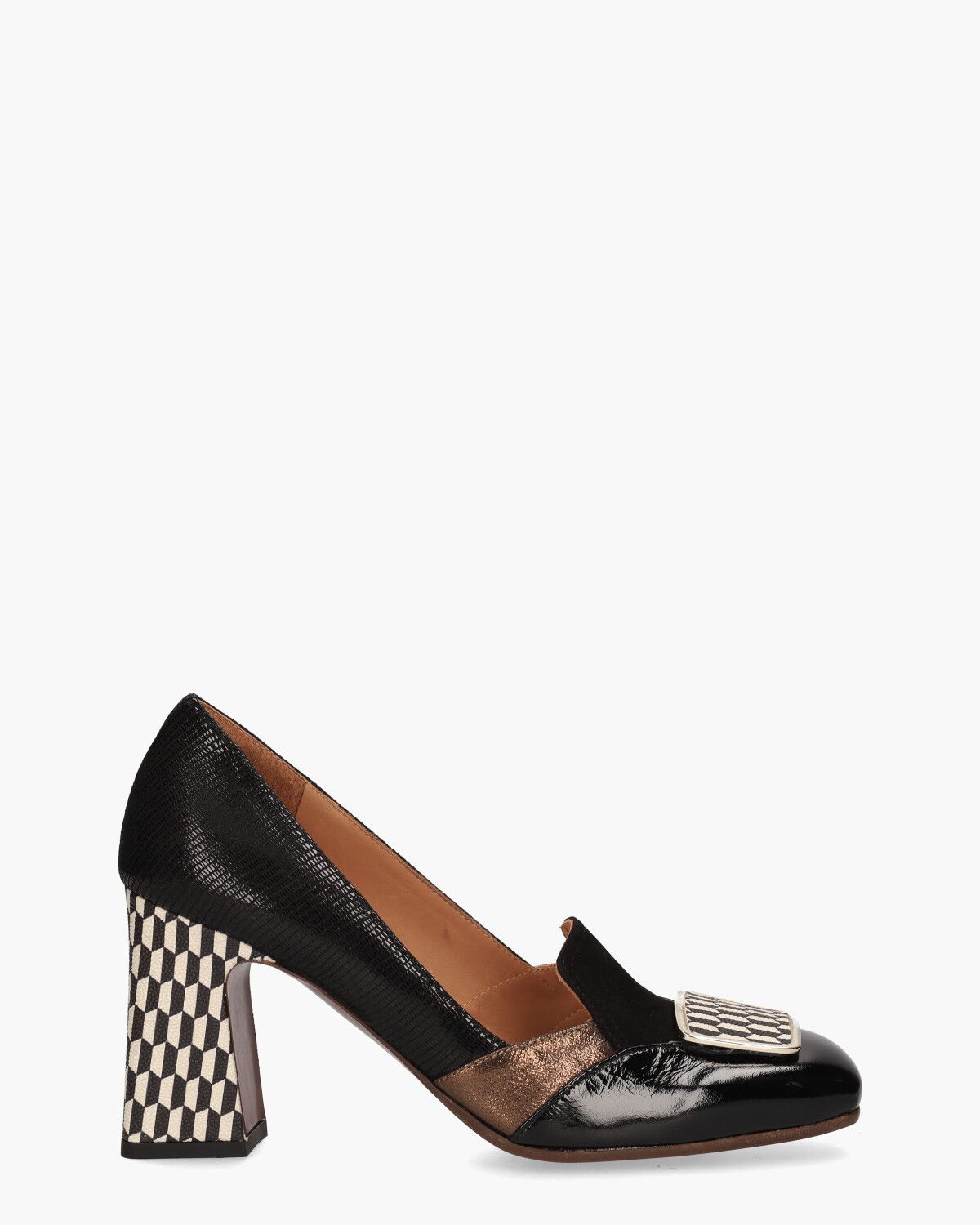 Ohico Zwart/Multicolor Damesloafers