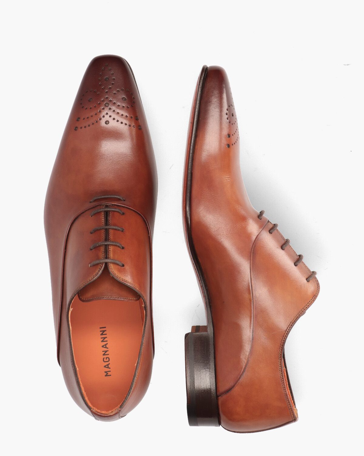 14108 Cognac Heren Veterschoenen