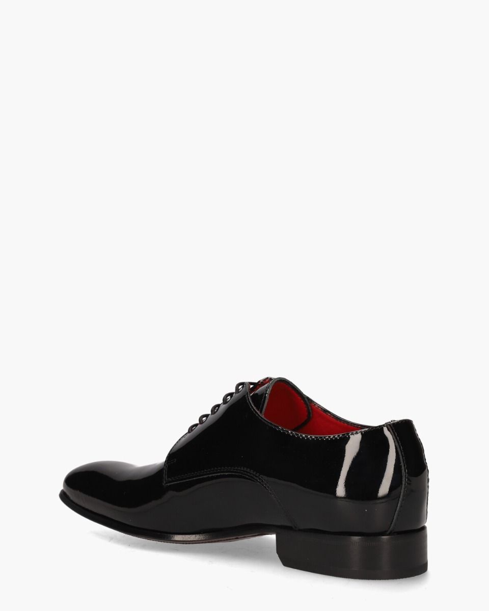 18996 Zwart Heren Veterschoenen