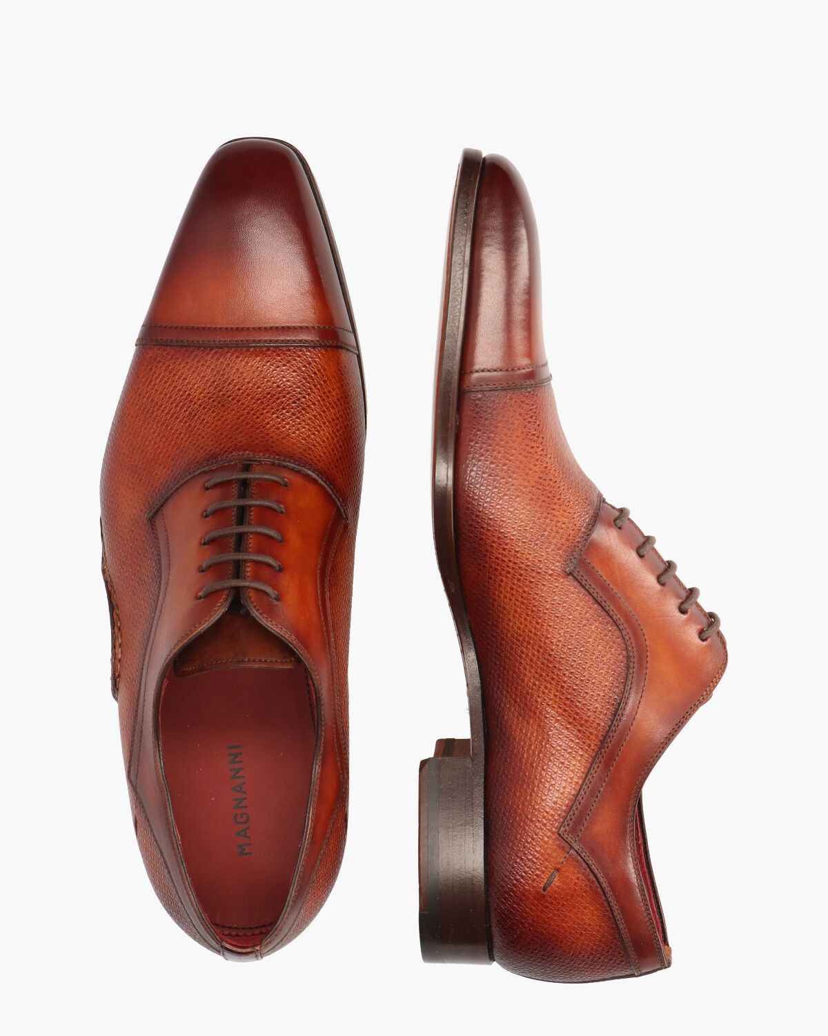 20128 Cognac Heren Veterschoenen