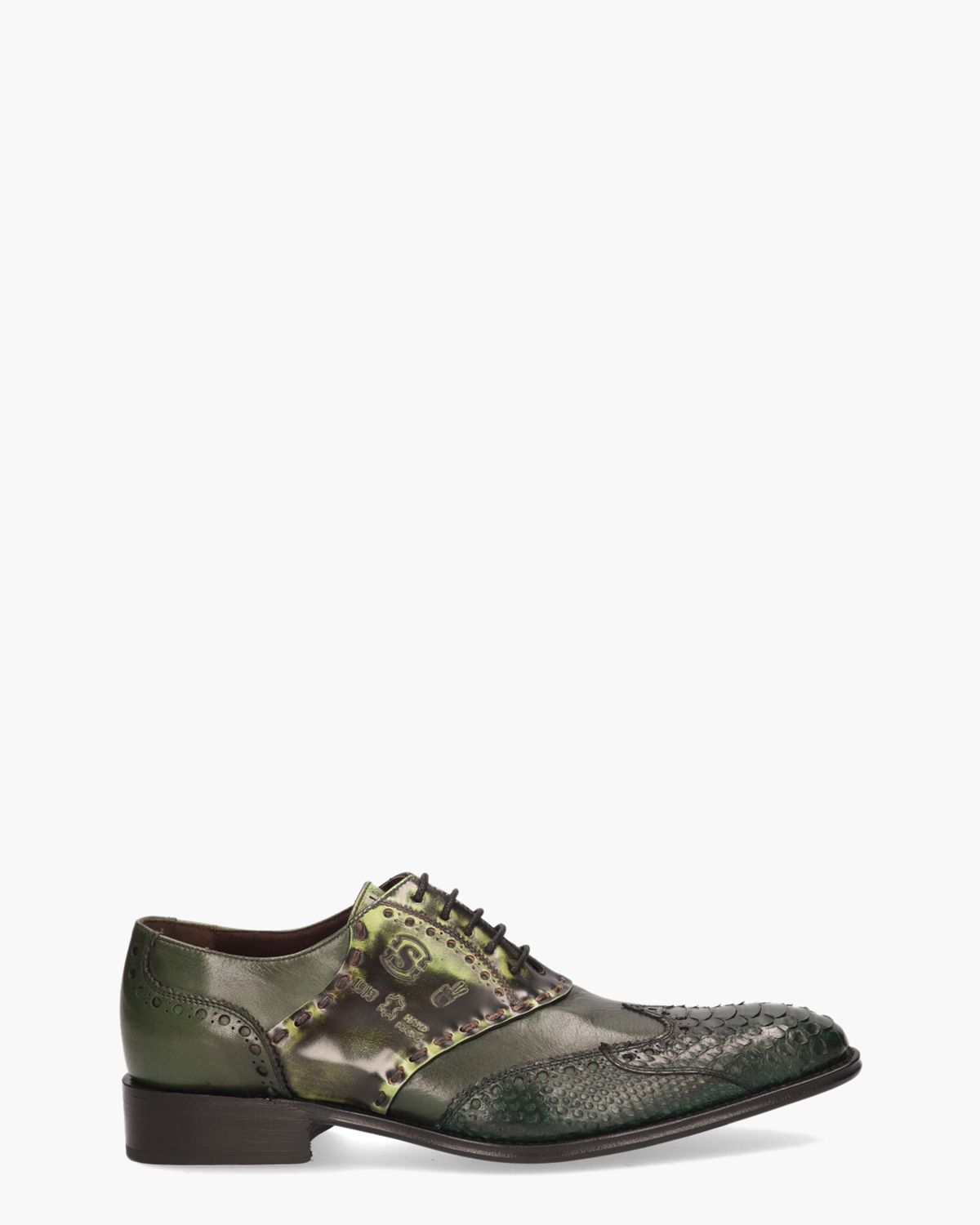 10914 Groen Heren Veterschoenen