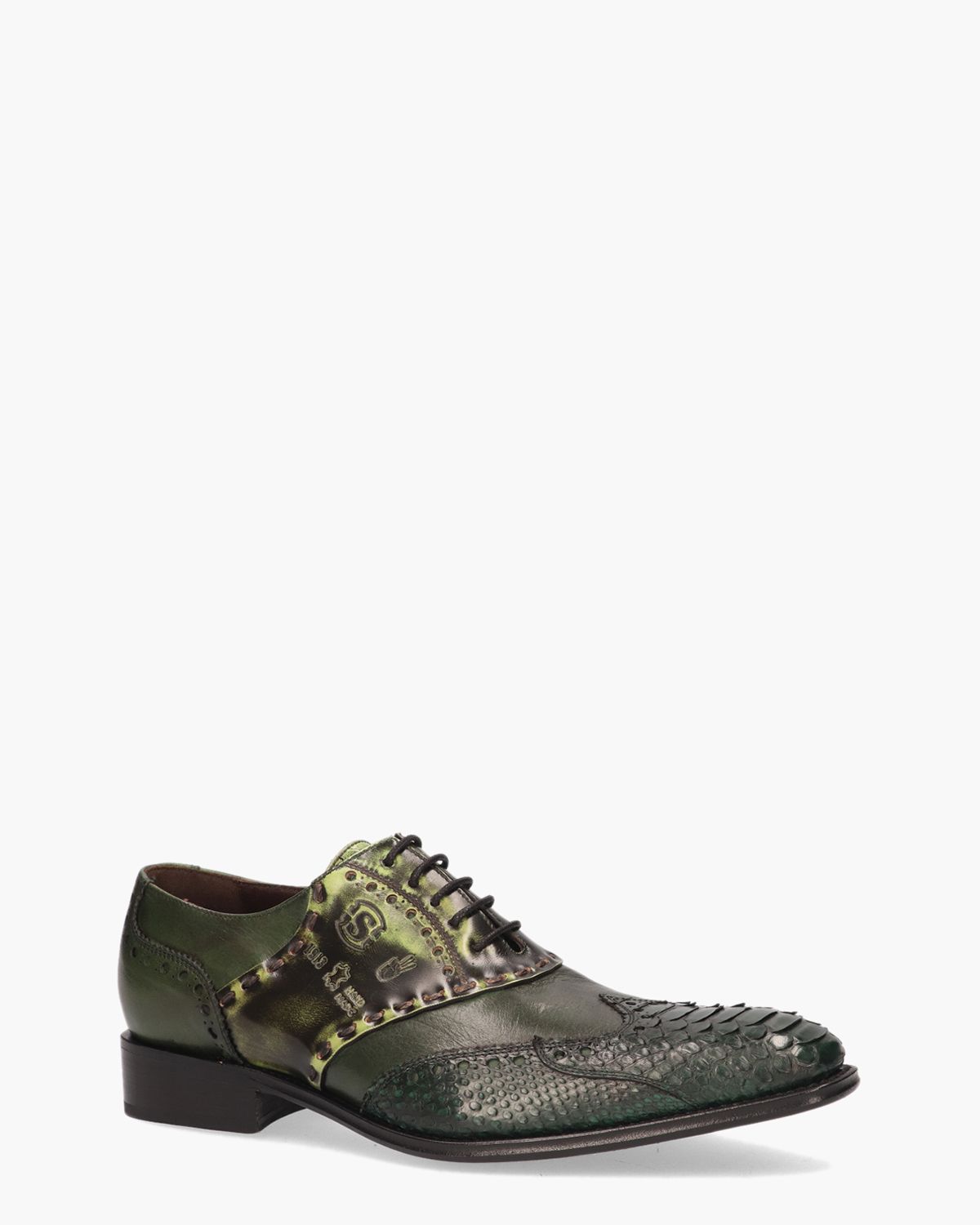 10914 Groen Heren Veterschoenen