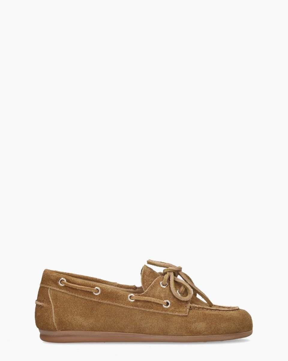 Boat Loafer Brushed Cognac Dames Veterschoenen