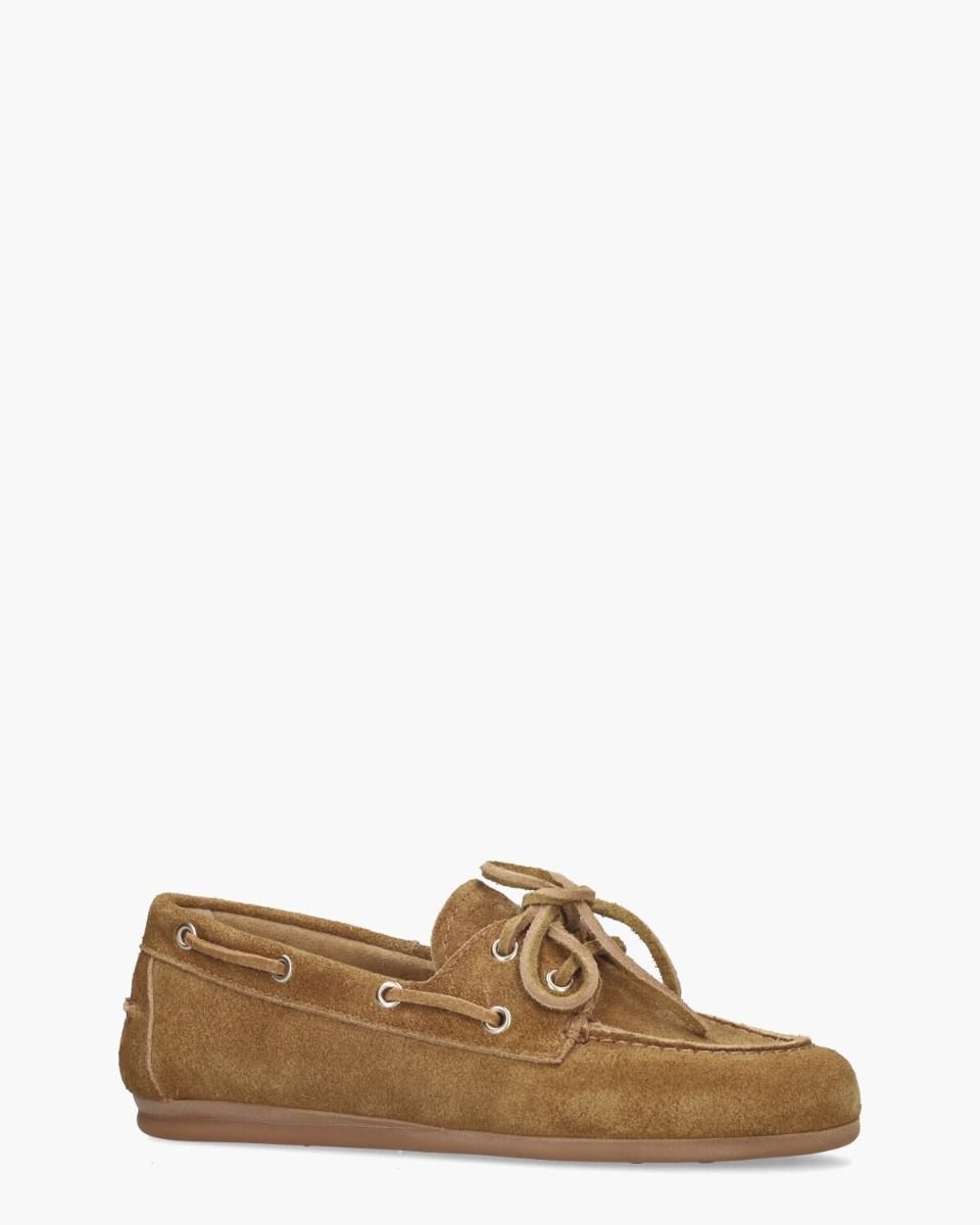 Boat Loafer Brushed Cognac Dames Veterschoenen