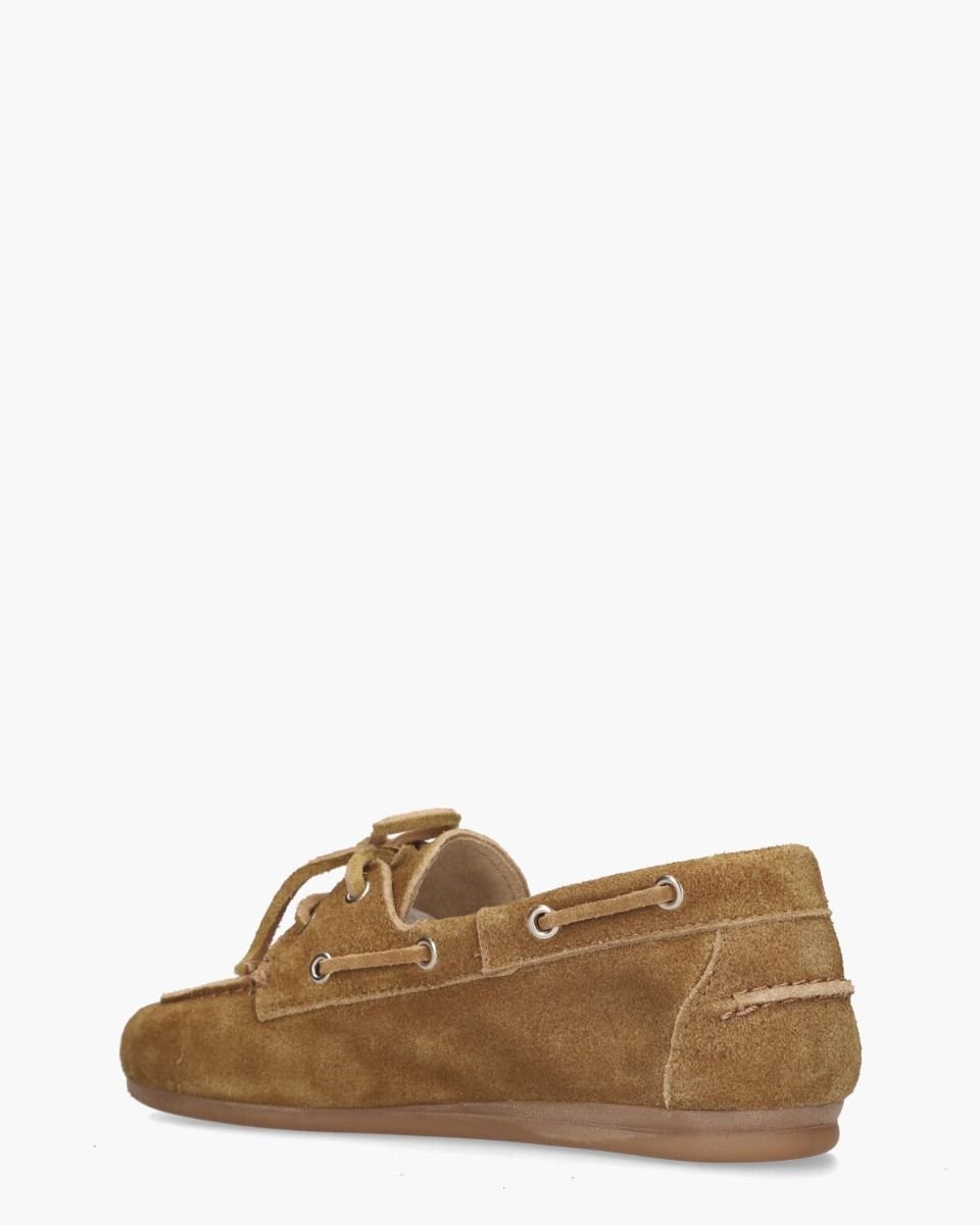 Boat Loafer Brushed Cognac Dames Veterschoenen
