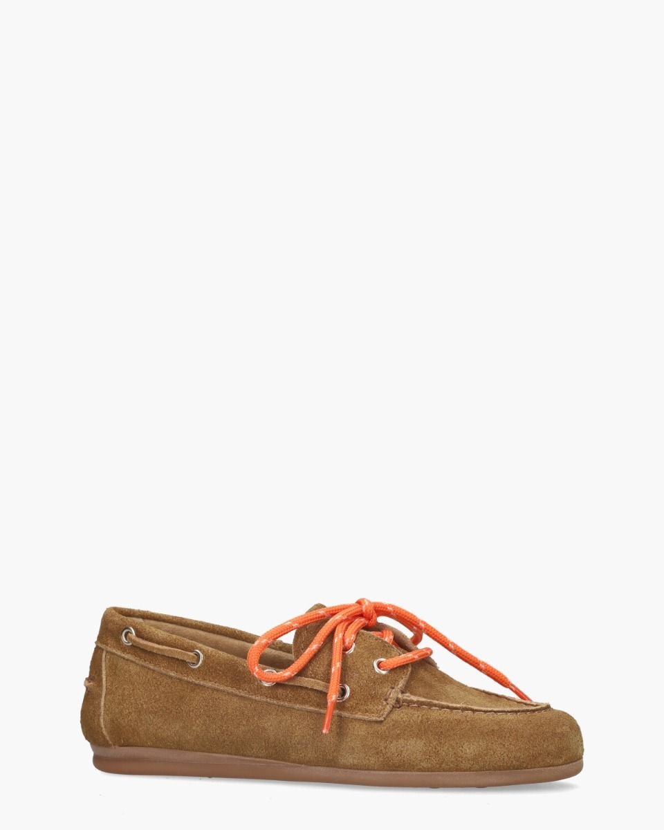 Boat Loafer Brushed Cognac Dames Veterschoenen