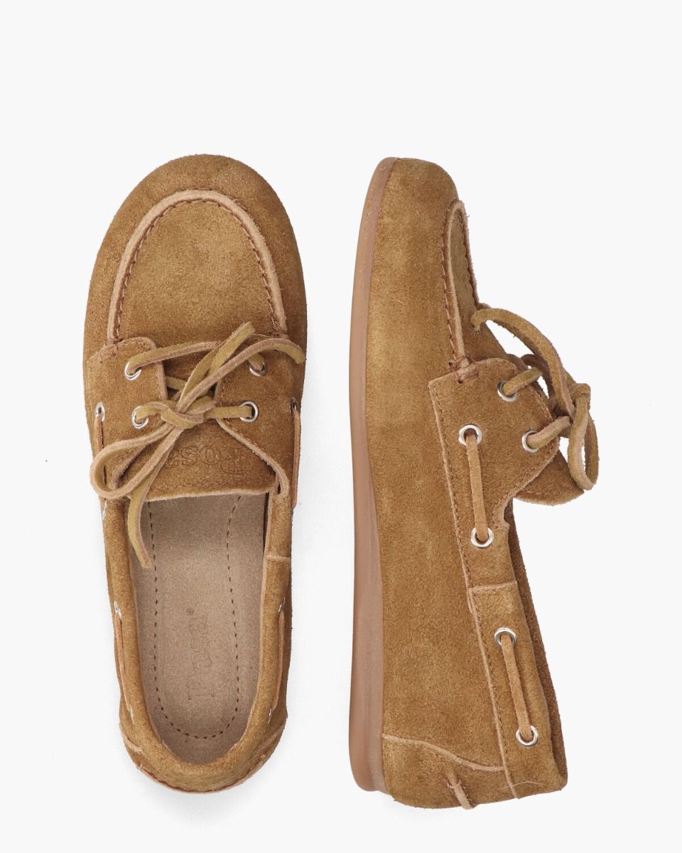 Boat Loafer Brushed Cognac Dames Veterschoenen
