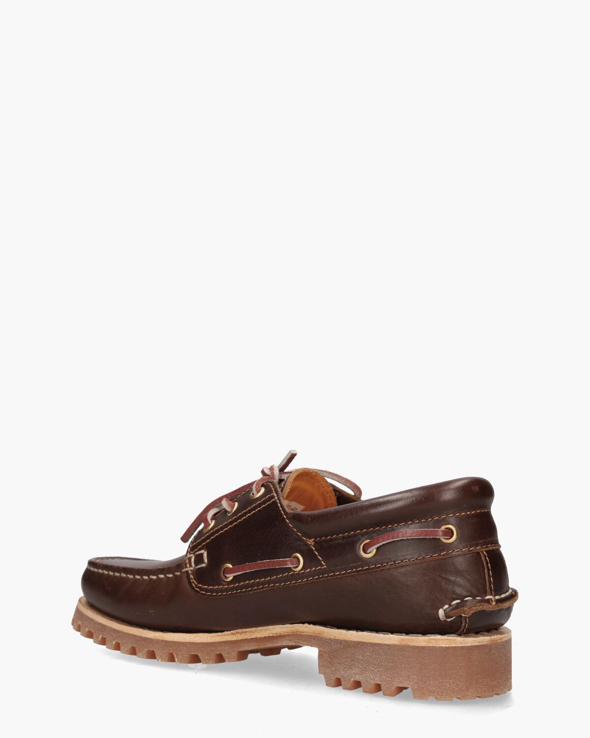 Authentics 3-Eye Classic Lug Boat Shoe Donkerbruin Heren Veterschoenen