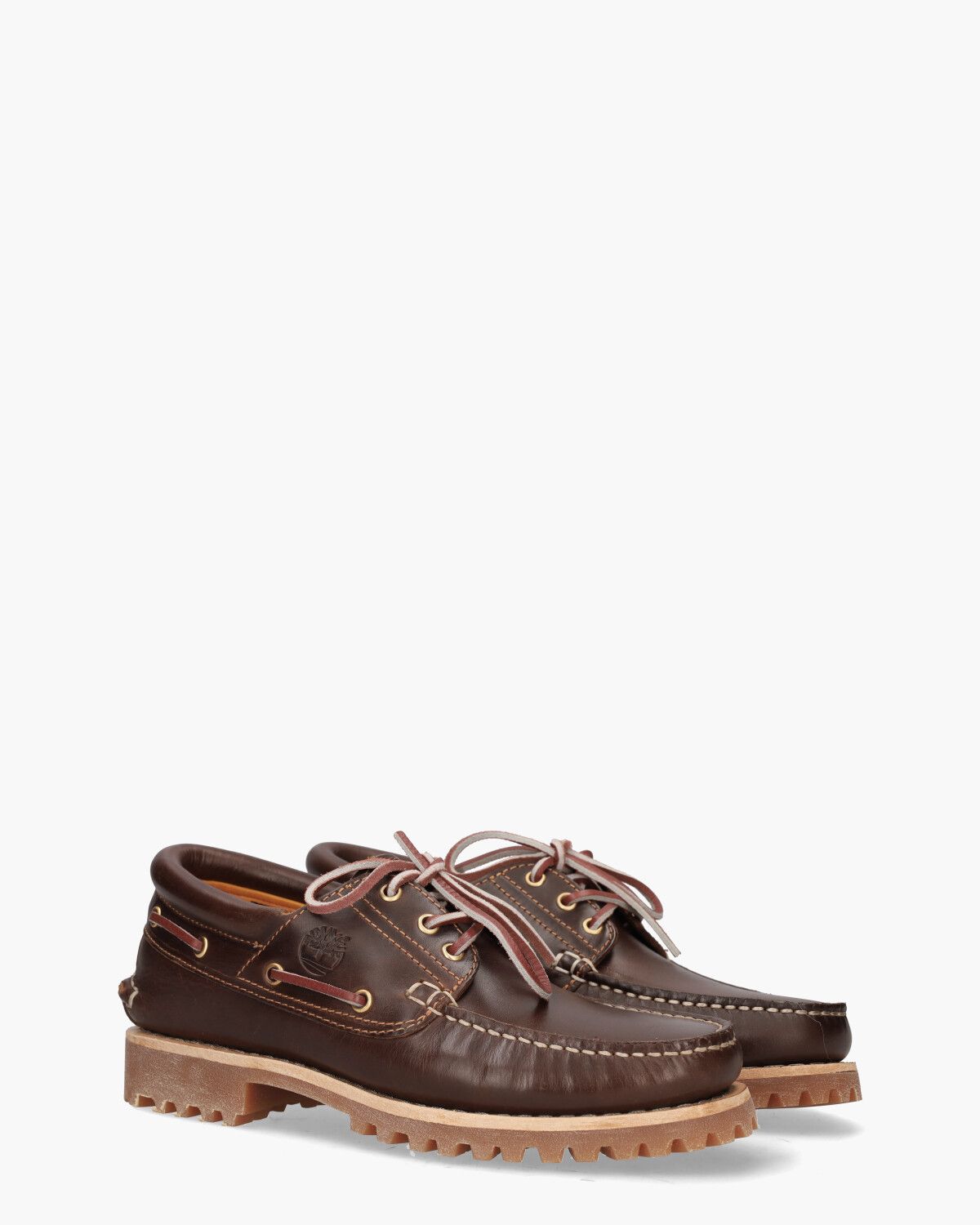 Authentics 3-Eye Classic Lug Boat Shoe Donkerbruin Heren Veterschoenen