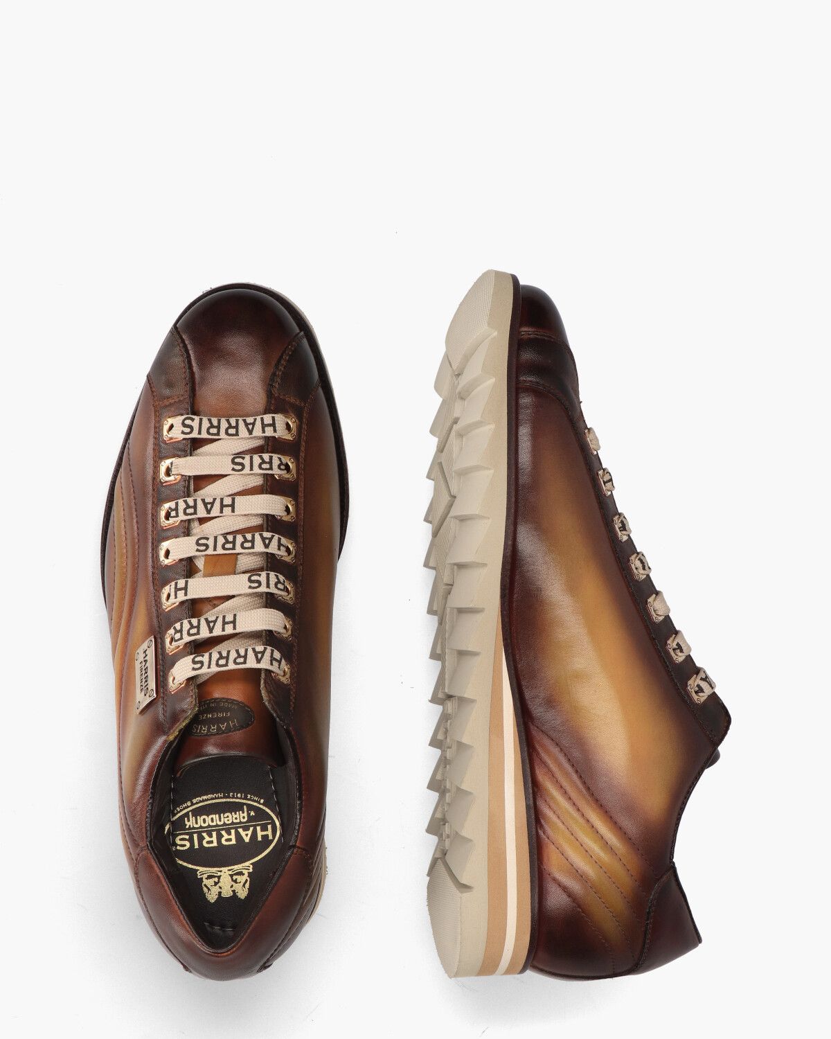 3895 Bruin/Cognac Herensneakers