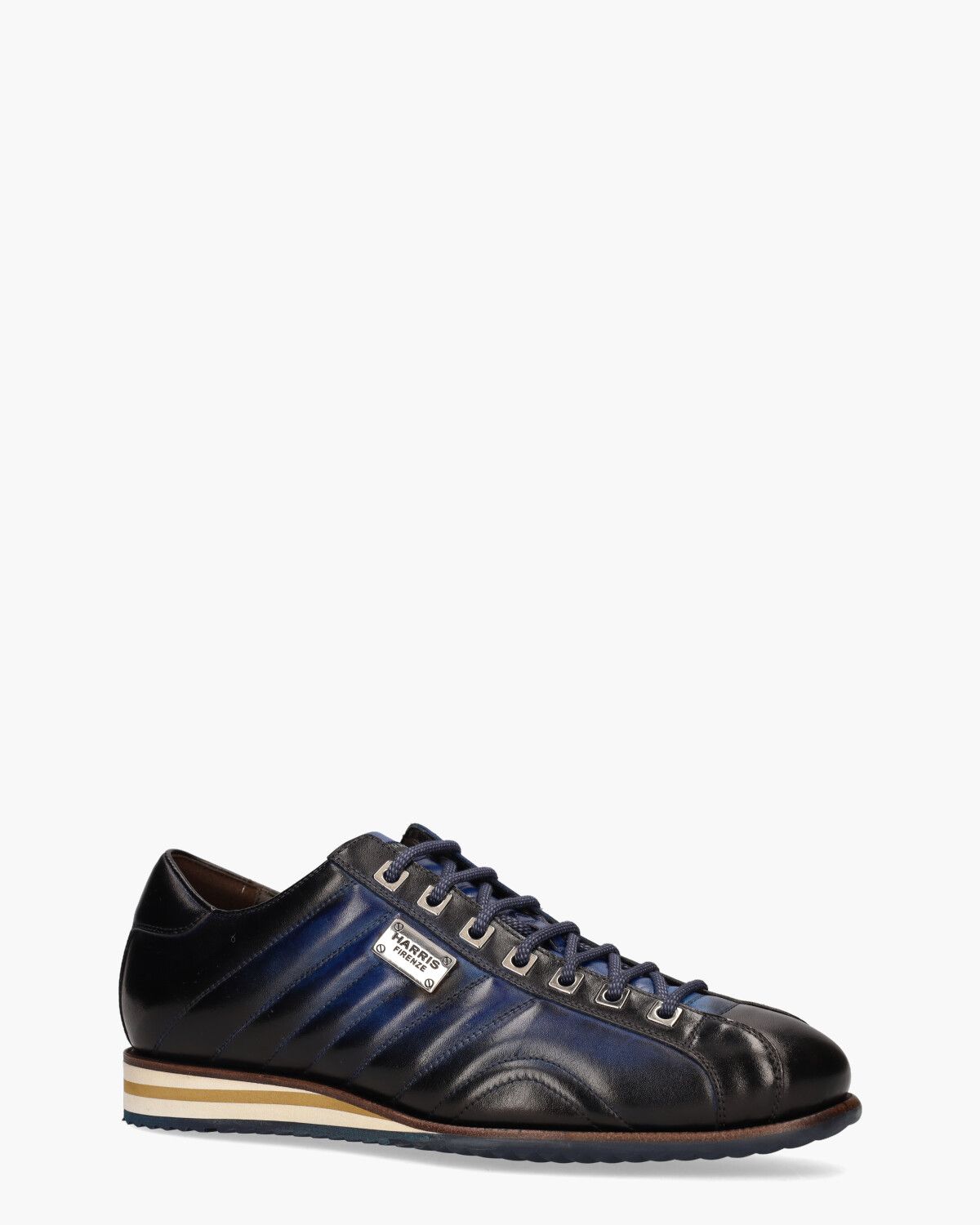Harris 0894 Zwart Blauw Herensneakers Van Arendonk