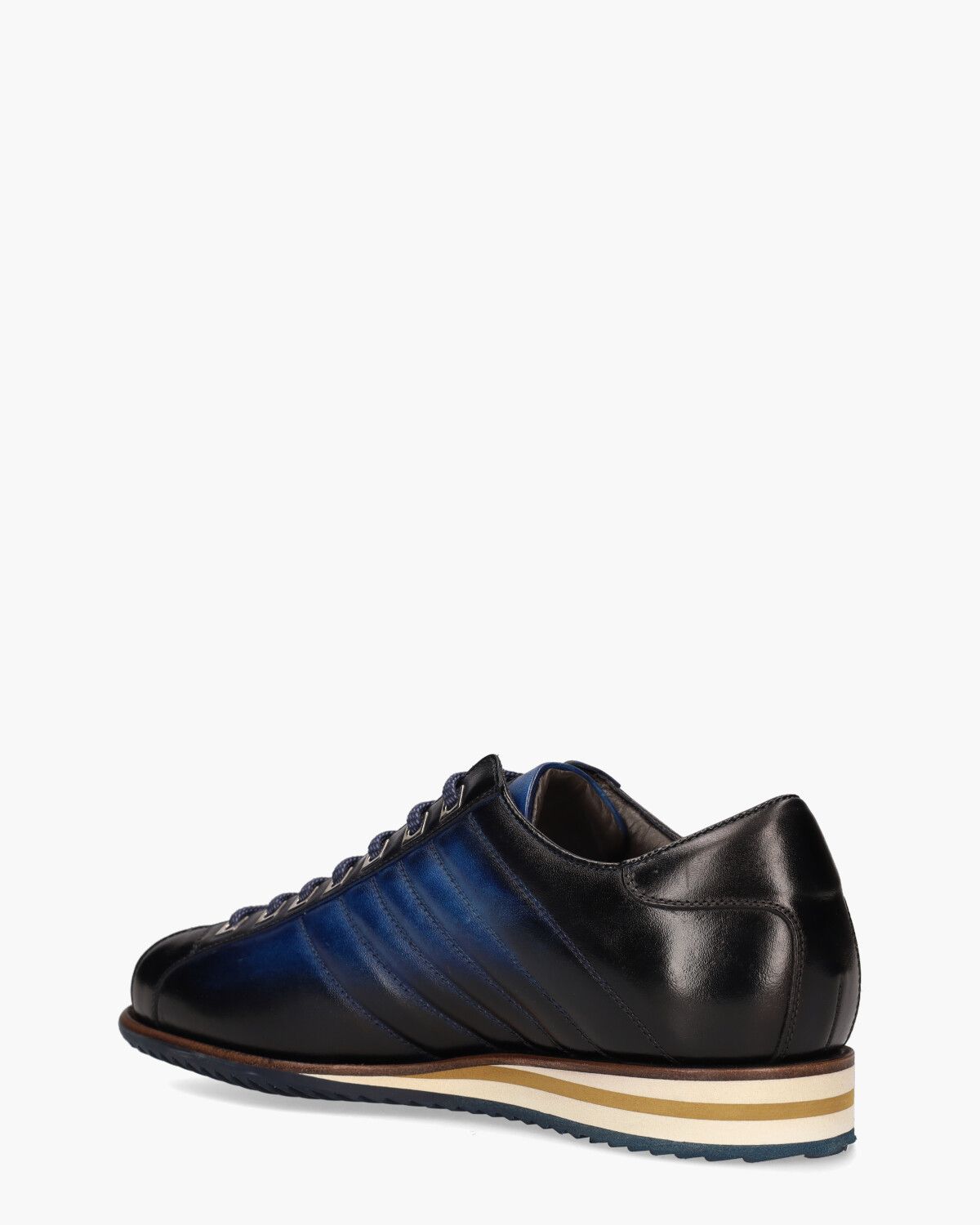 0894 Zwart/Blauw Herensneakers