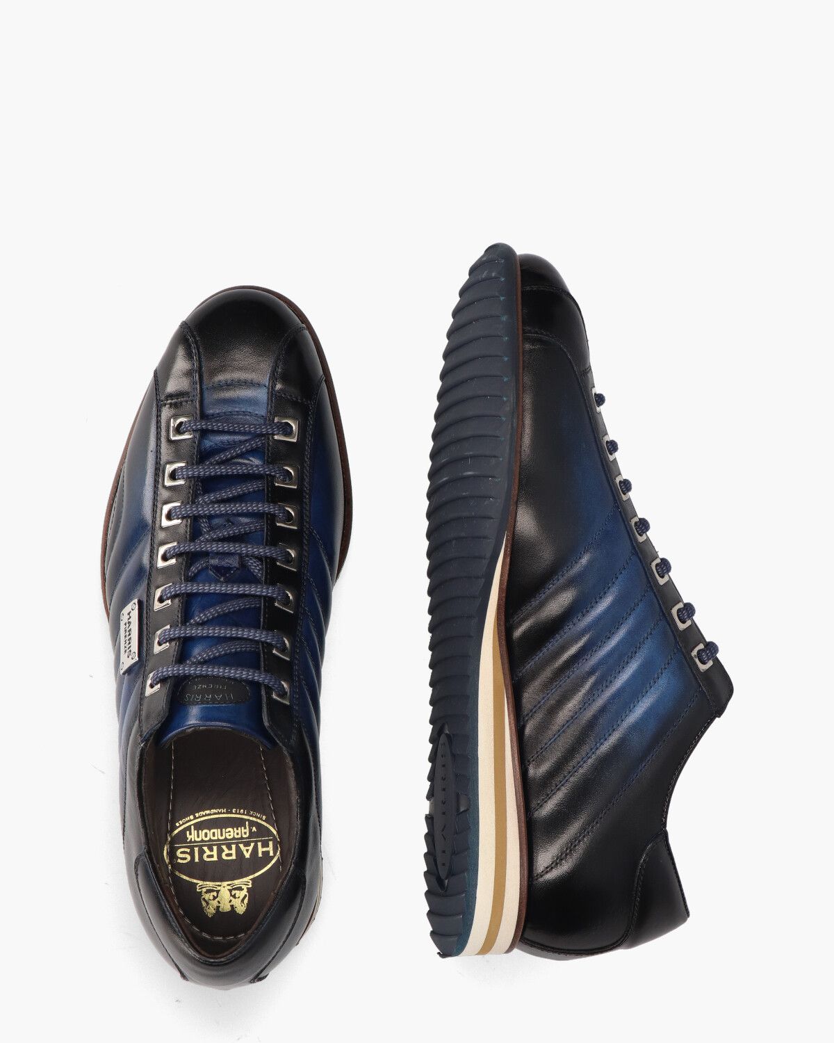 0894 Zwart/Blauw Herensneakers