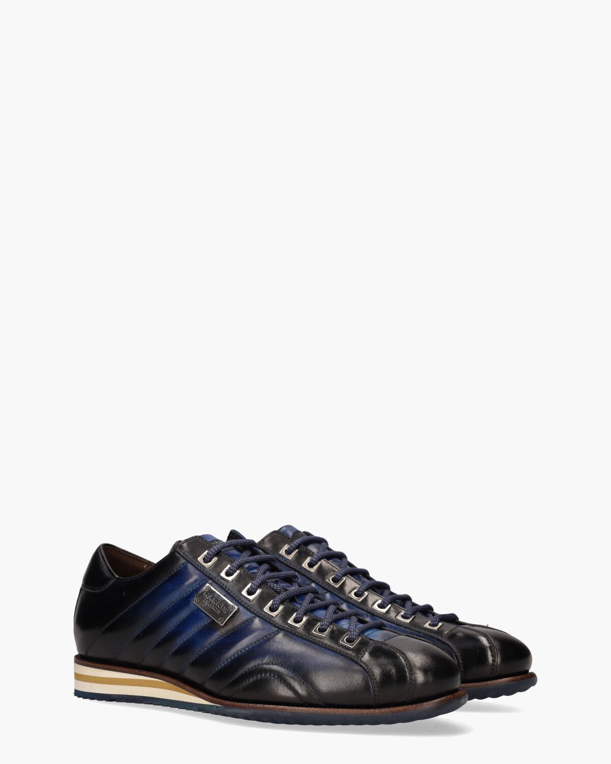 0894 Zwart/Blauw Herensneakers