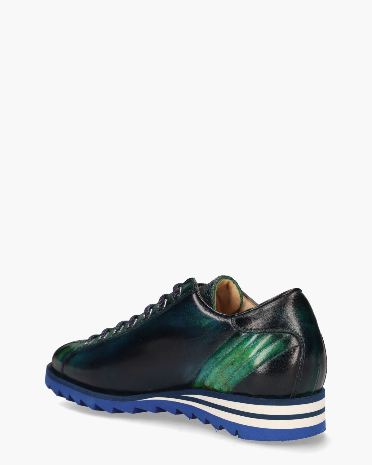 3895 Blauw/Groen Herensneakers