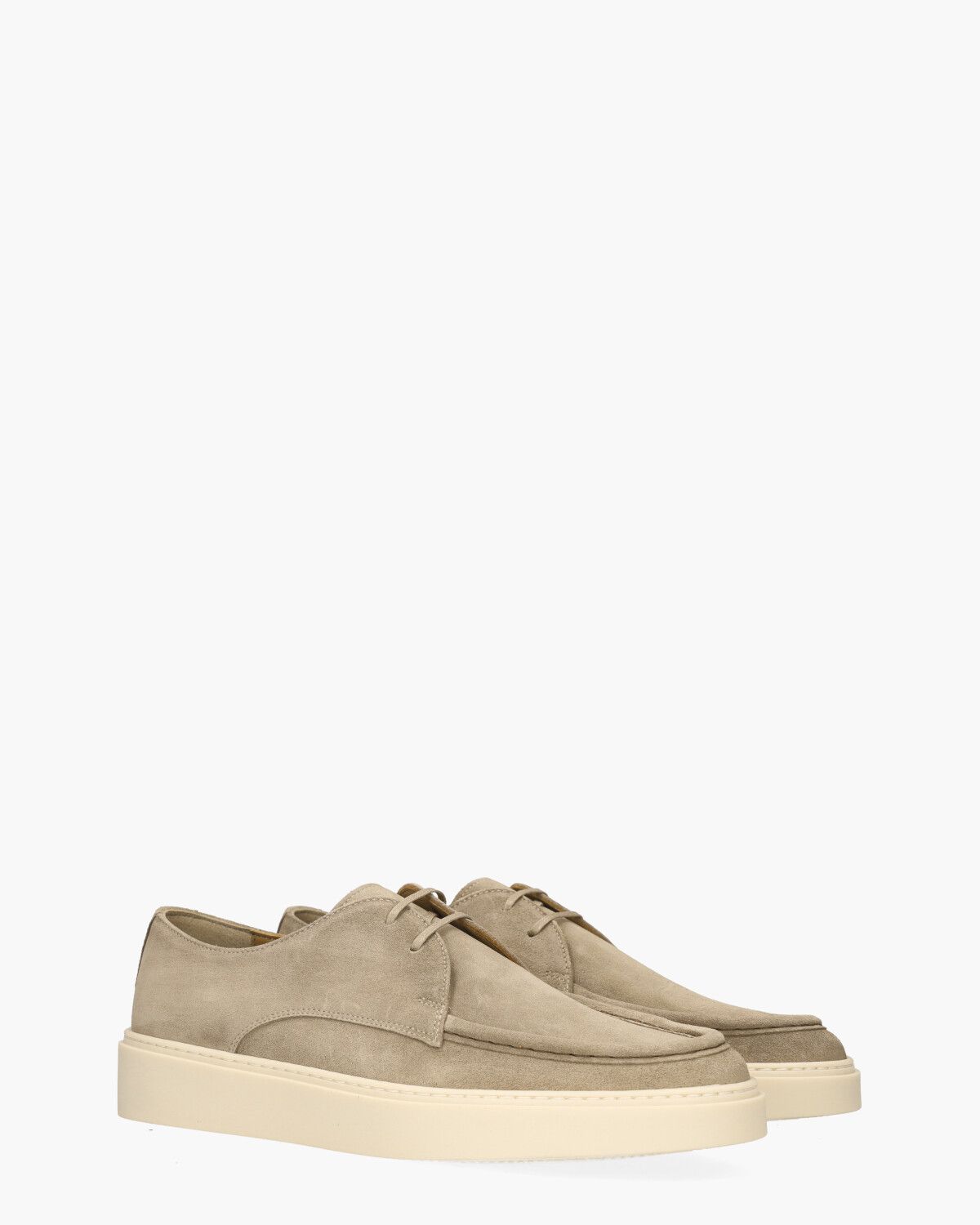 13712 Beige Heren Veterschoenen