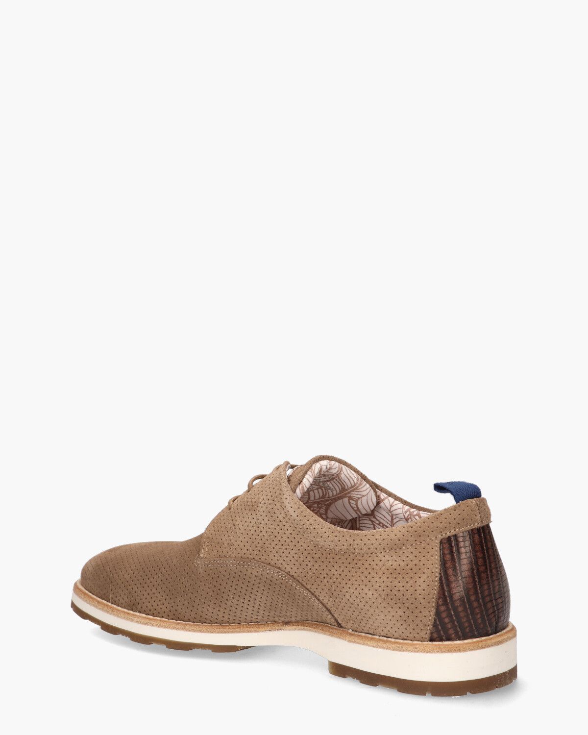 Pozato Lichtbruin Heren Veterschoenen