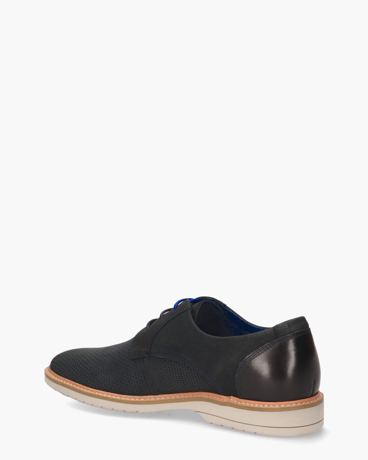 Kael Donkerblauw Heren Veterschoenen