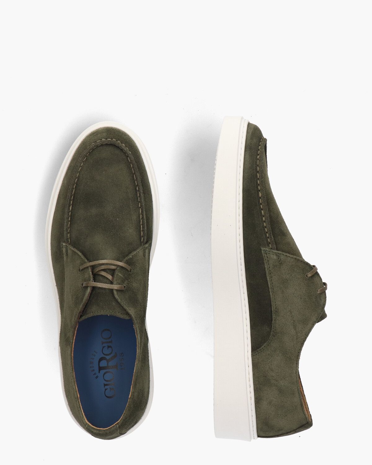 13798 Groen Heren Veterschoenen