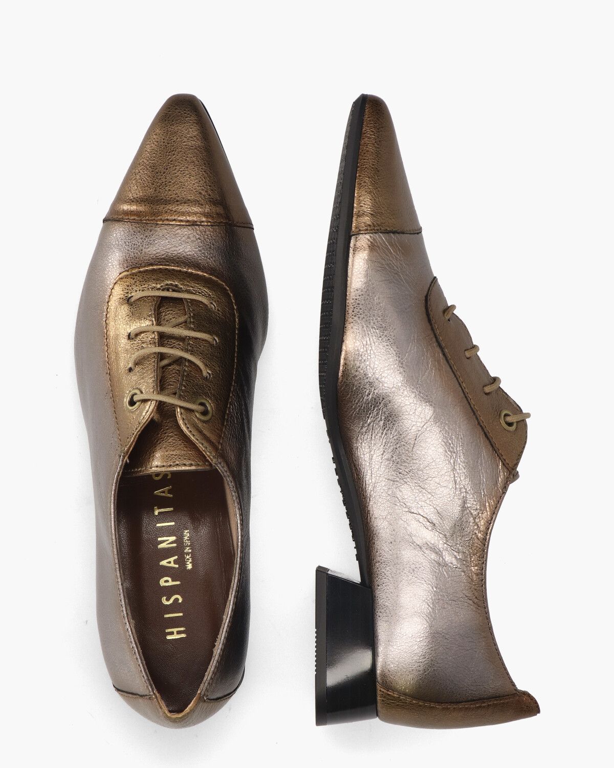 HI234634 Goud/Zilver Dames Veterschoenen