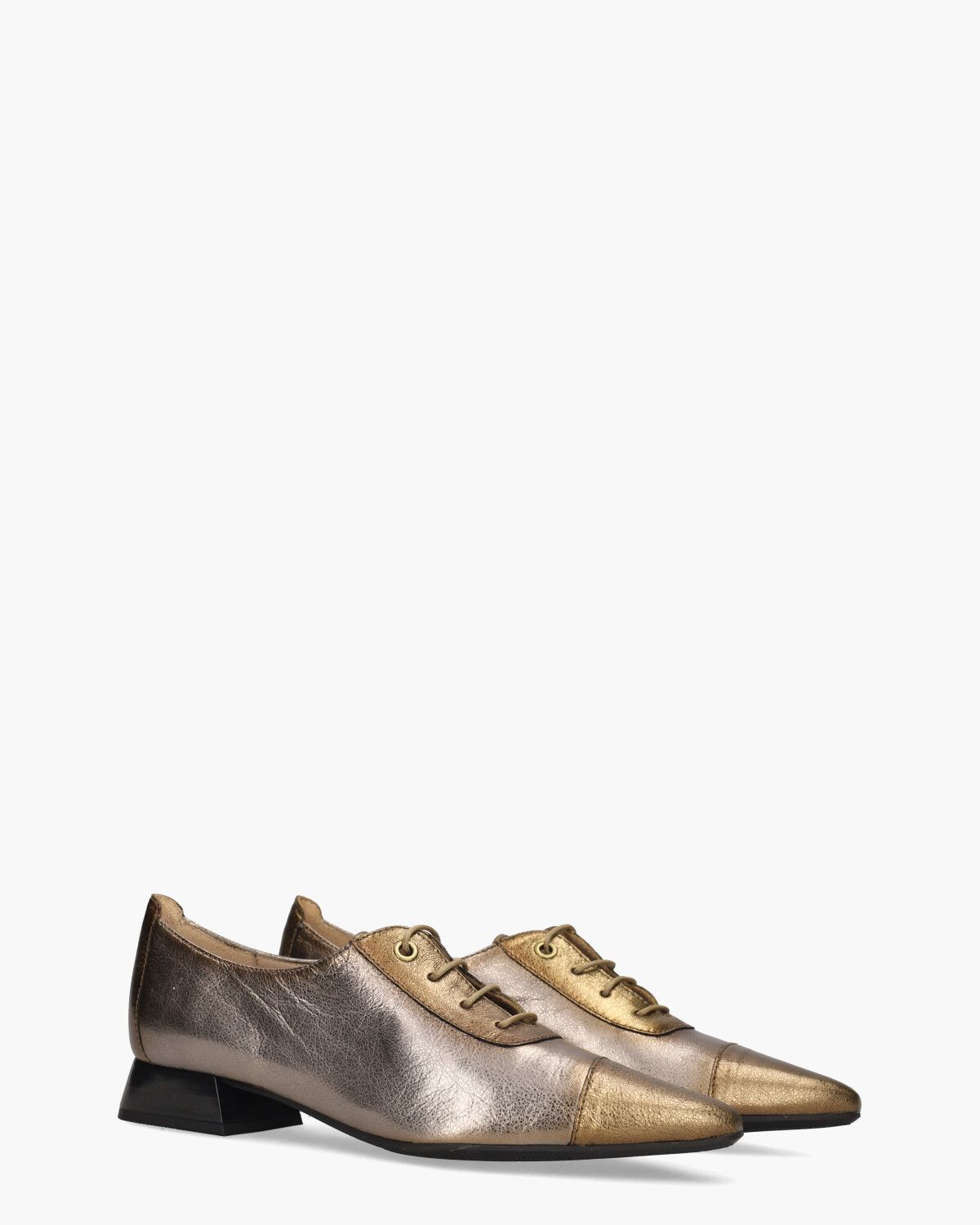 HI234634 Goud/Zilver Dames Veterschoenen
