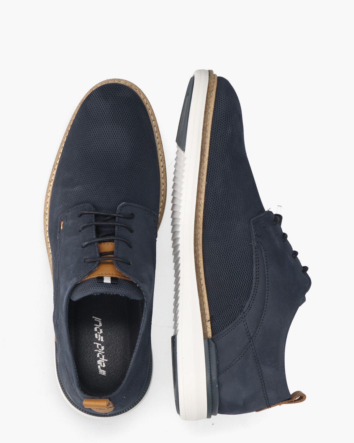 Wouter Donkerblauw Heren Veterschoenen