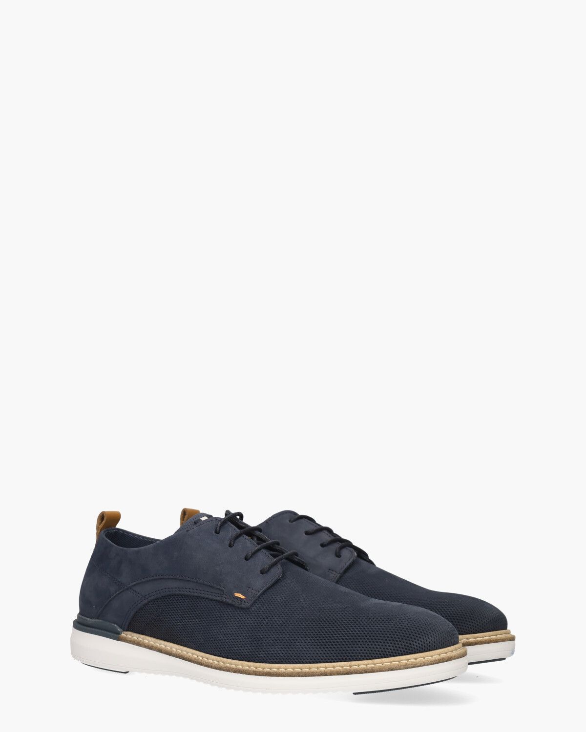 Wouter Donkerblauw Heren Veterschoenen