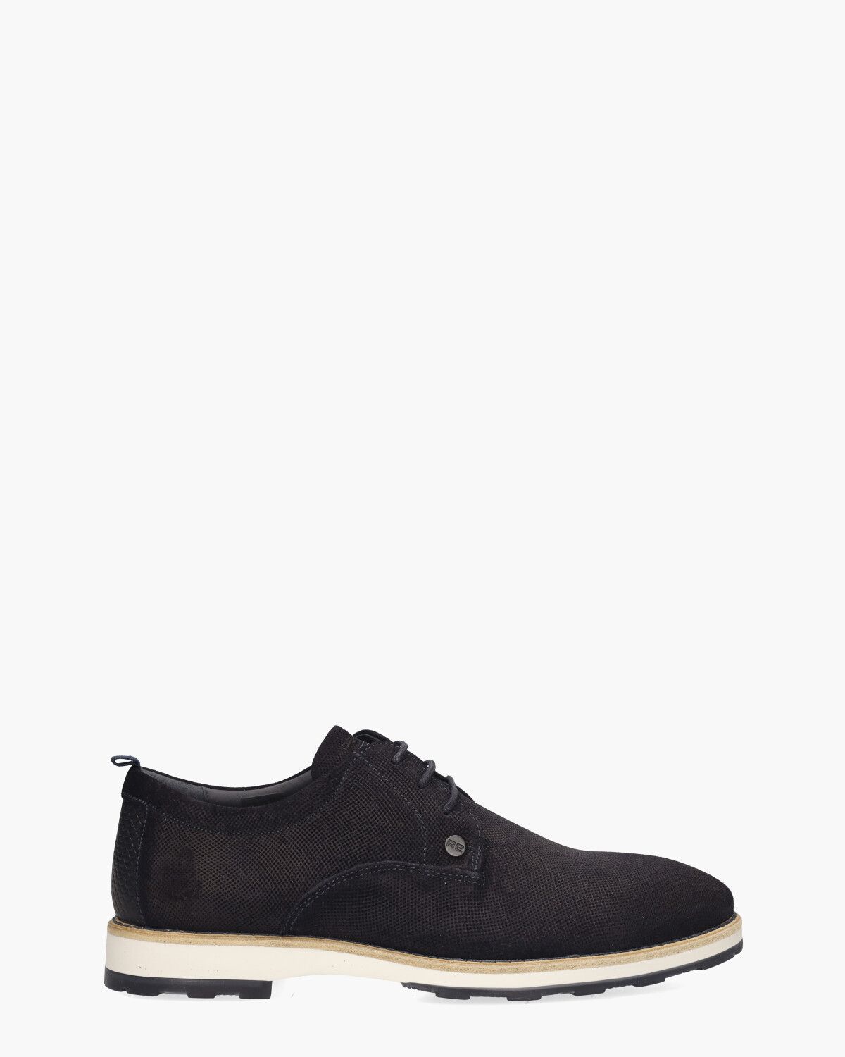 Pozato Sue Weave Donkerblauw Heren Veterschoenen