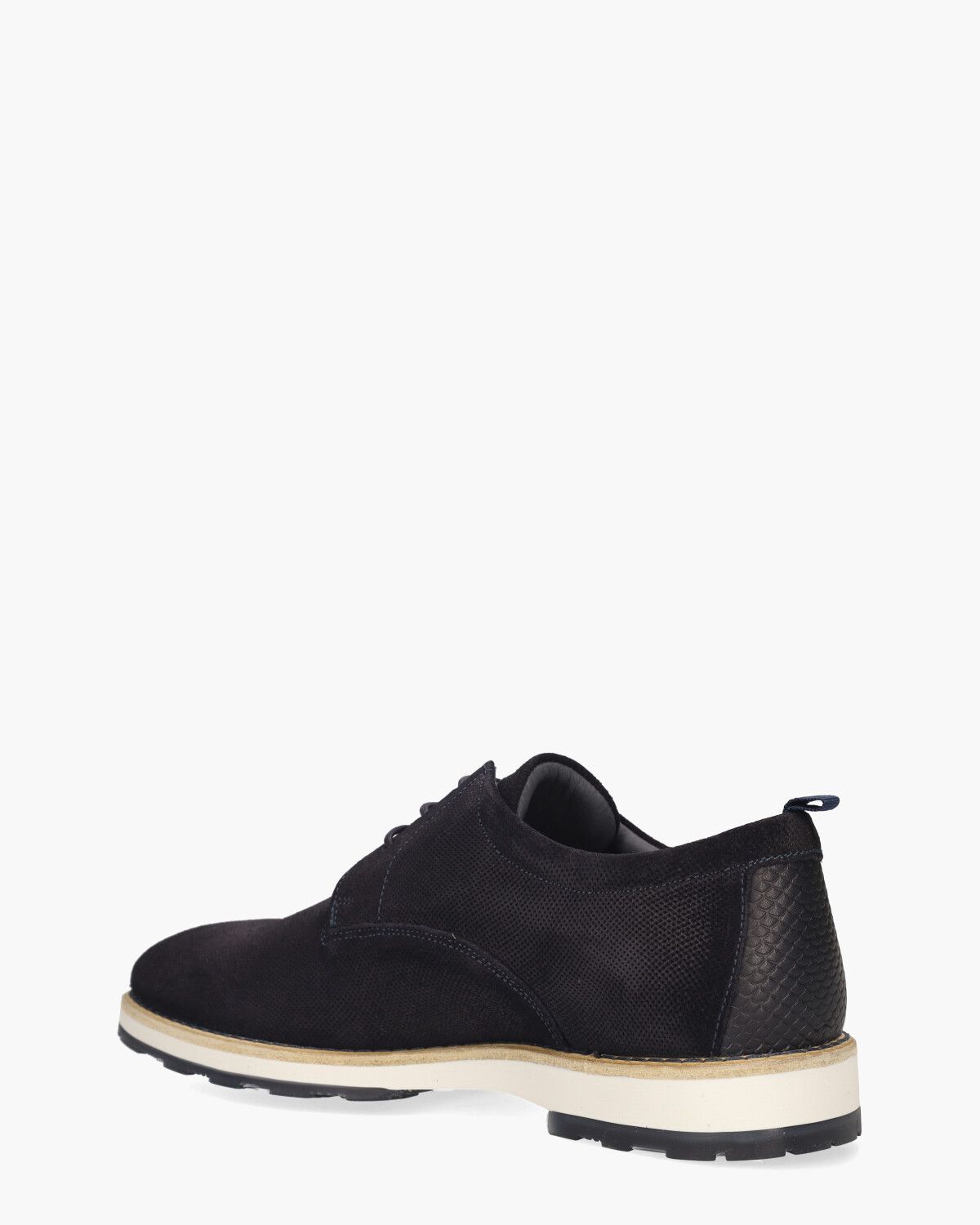 Pozato Sue Weave Donkerblauw Heren Veterschoenen