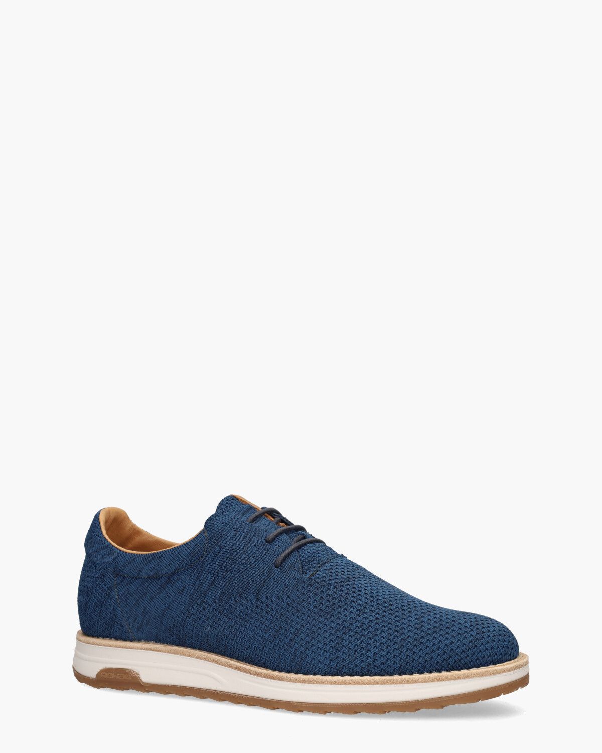 Nolan Knit Blauw Heren Veterschoenen