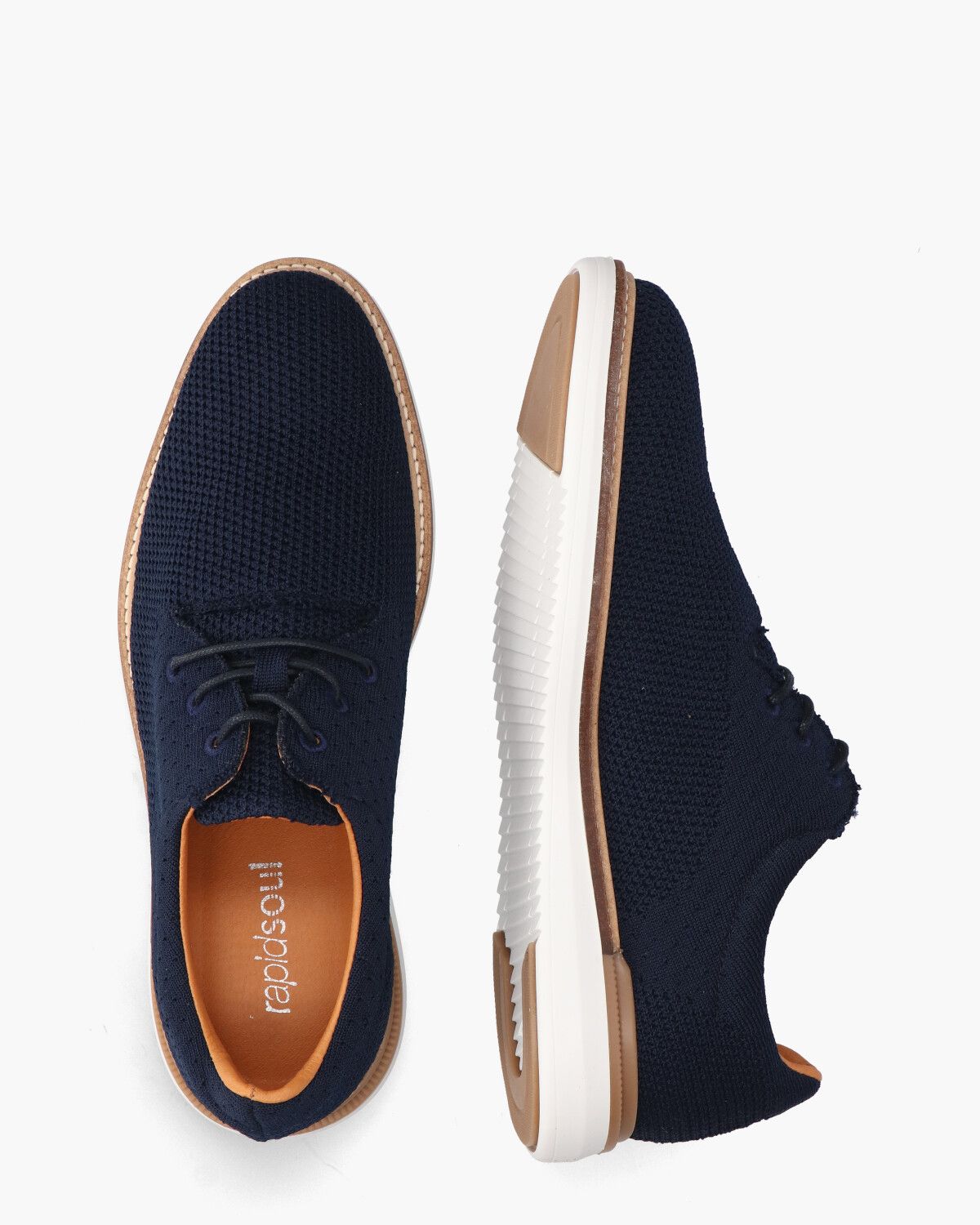Tyano Donkerblauw Heren Veterschoenen