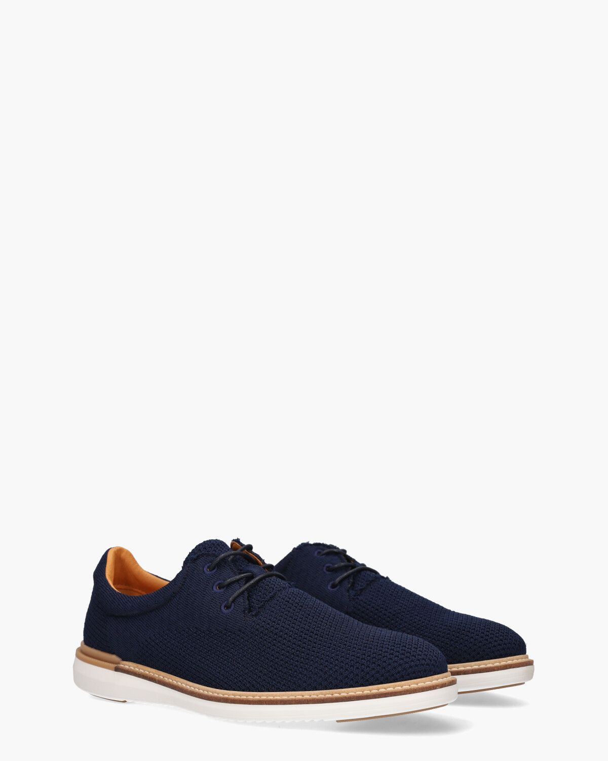 Tyano Donkerblauw Heren Veterschoenen