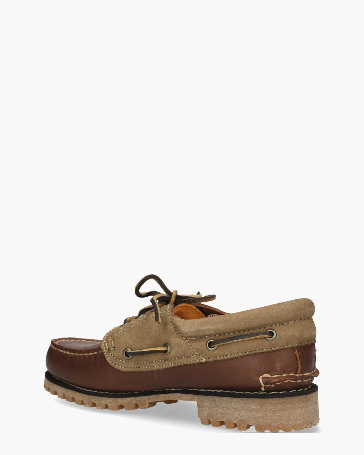 Authentics 3-Eye Classic Lug Boat Shoe Roodbruin Heren Veterschoenen