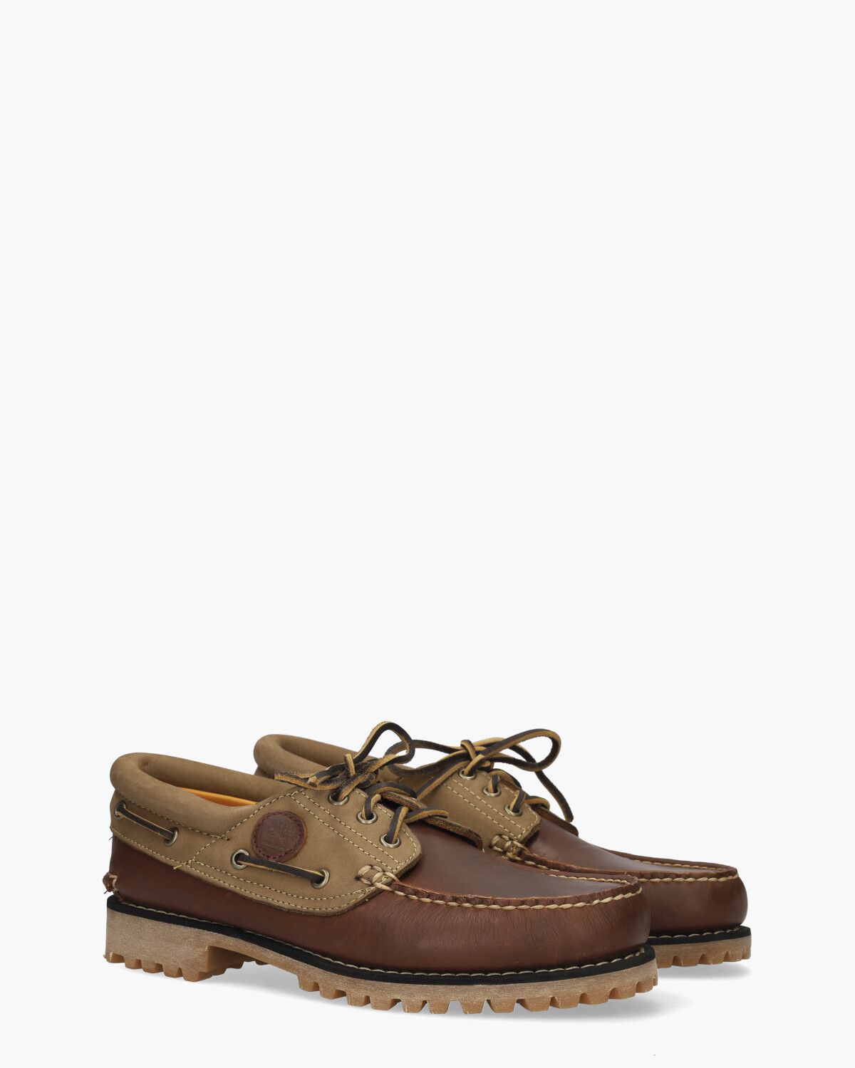 Authentics 3-Eye Classic Lug Boat Shoe Roodbruin Heren Veterschoenen