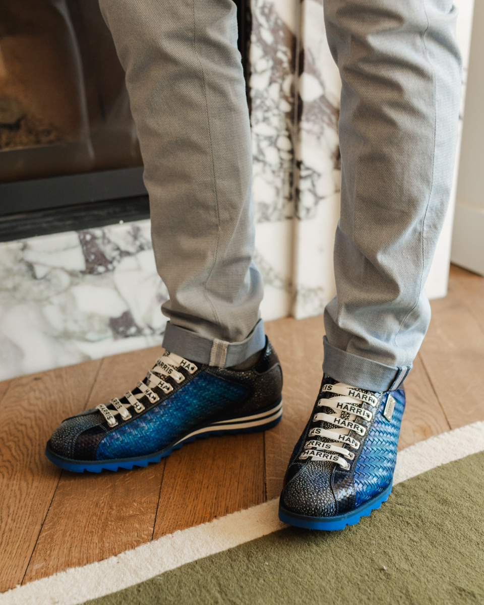 2817 Blauw Herensneakers