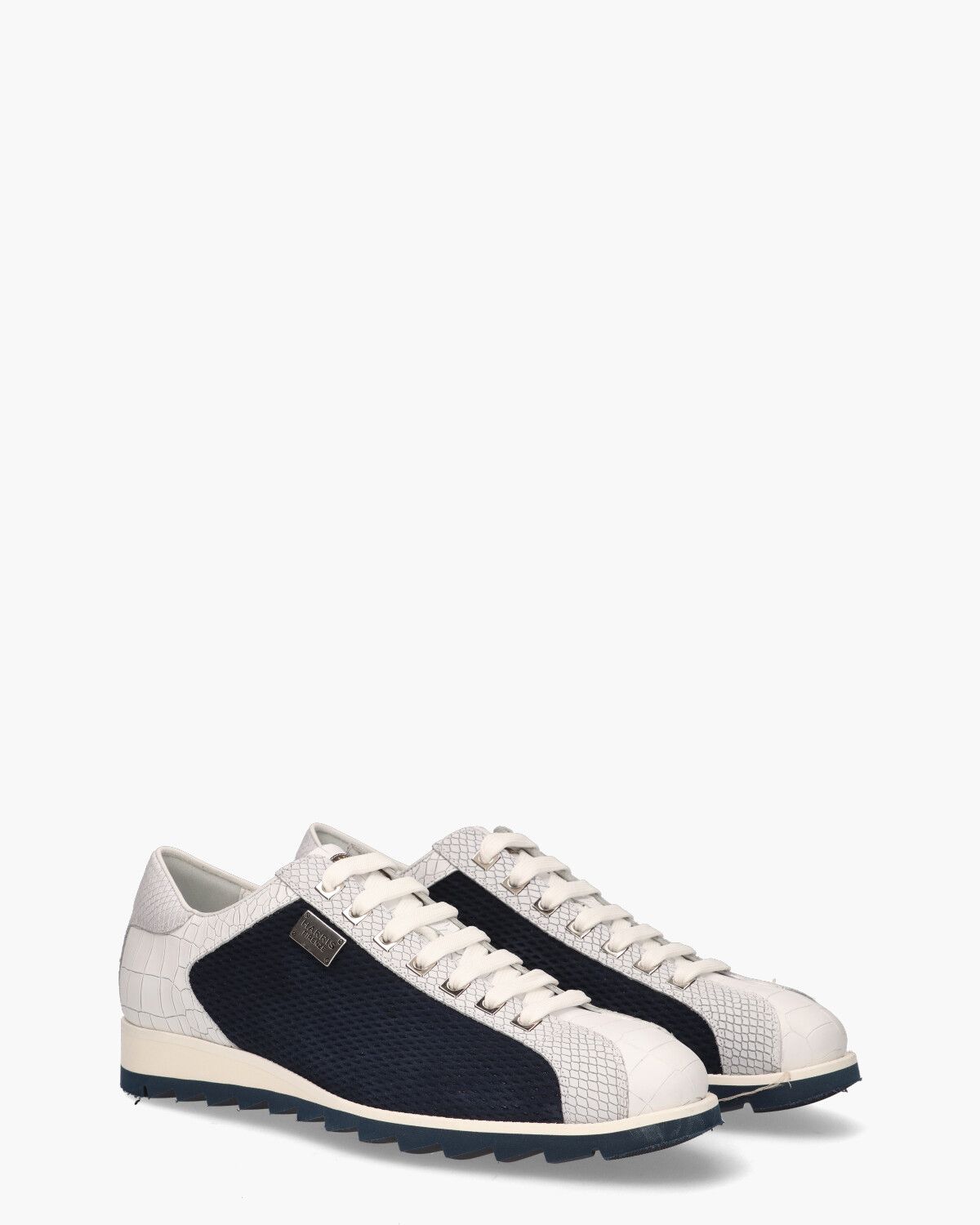 2817 Wit/Donkerblauw Herensneakers